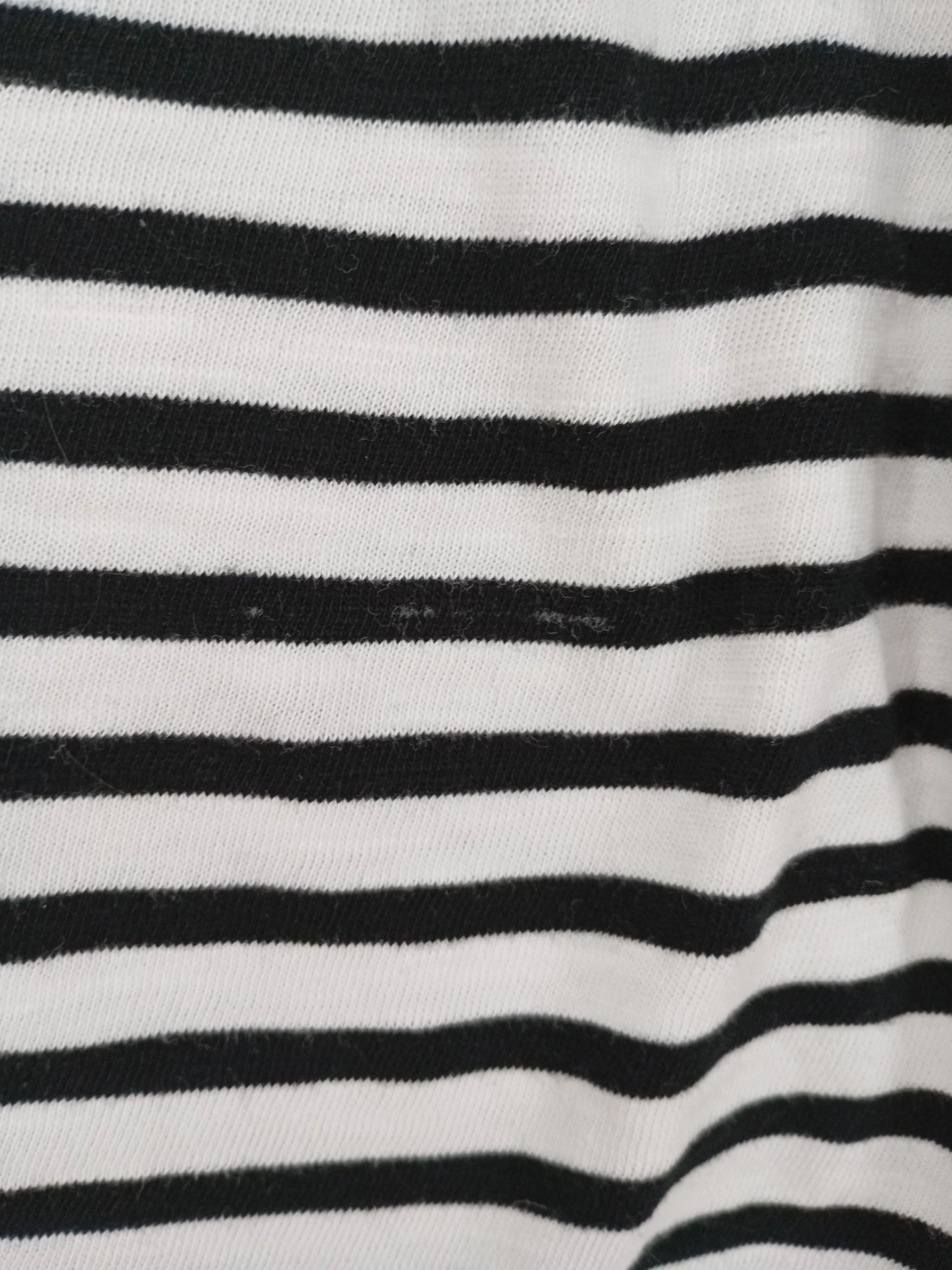 Hush Women's Top M White Striped 100% Cotton Sleeveless Round Neck Jersey - Image 5