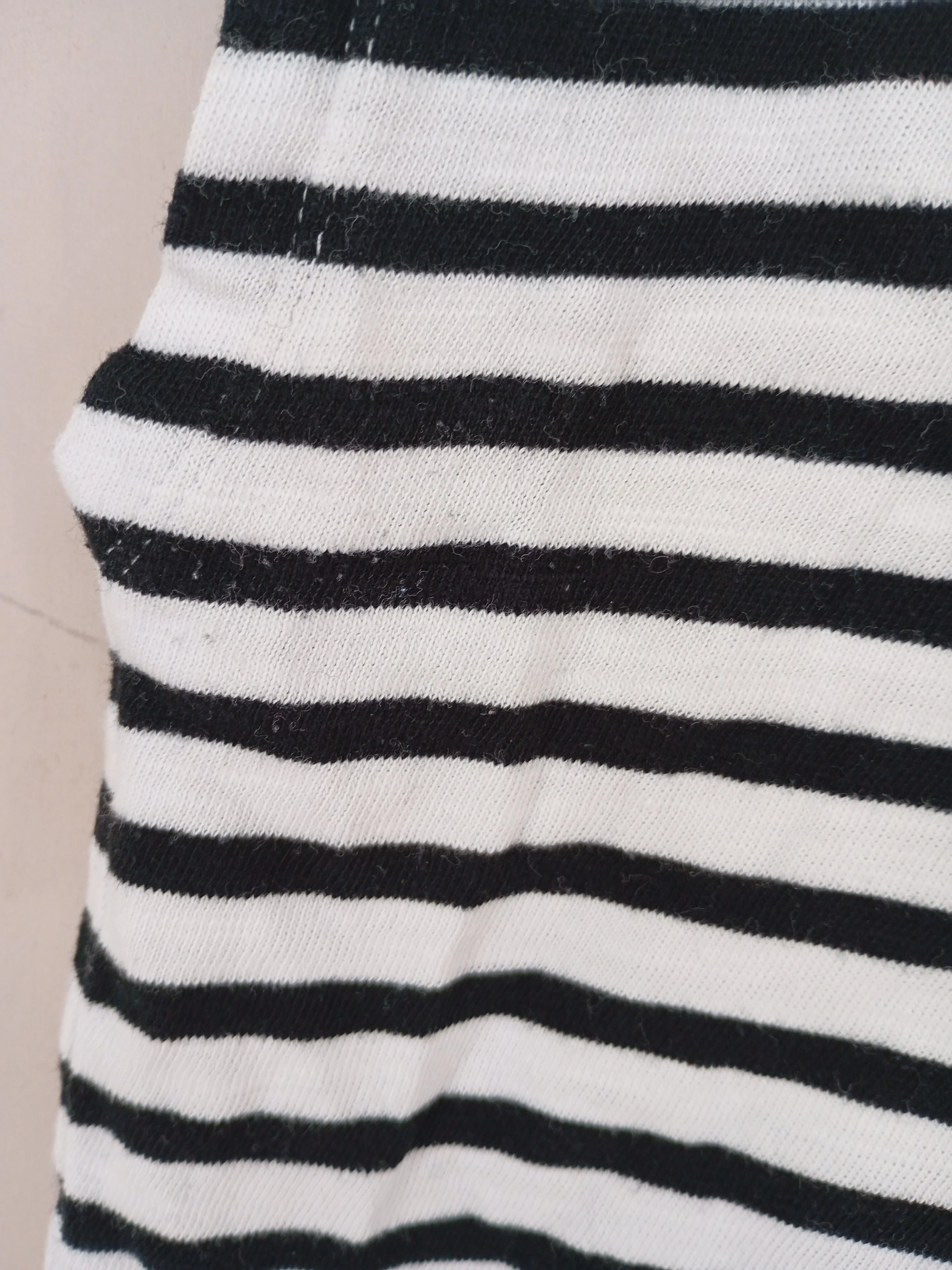 Hush Women's Top M White Striped 100% Cotton Sleeveless Round Neck Jersey - Image 8