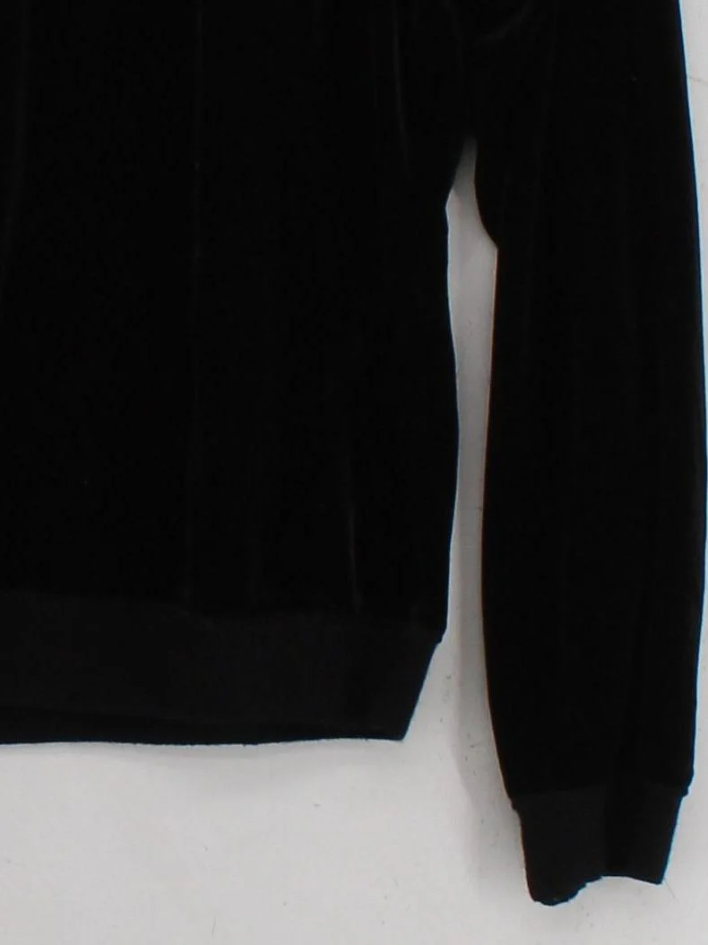 Hush Women's Top S Black Polyester with Elastane Long Sleeve Crew Neck Basic - Image 4