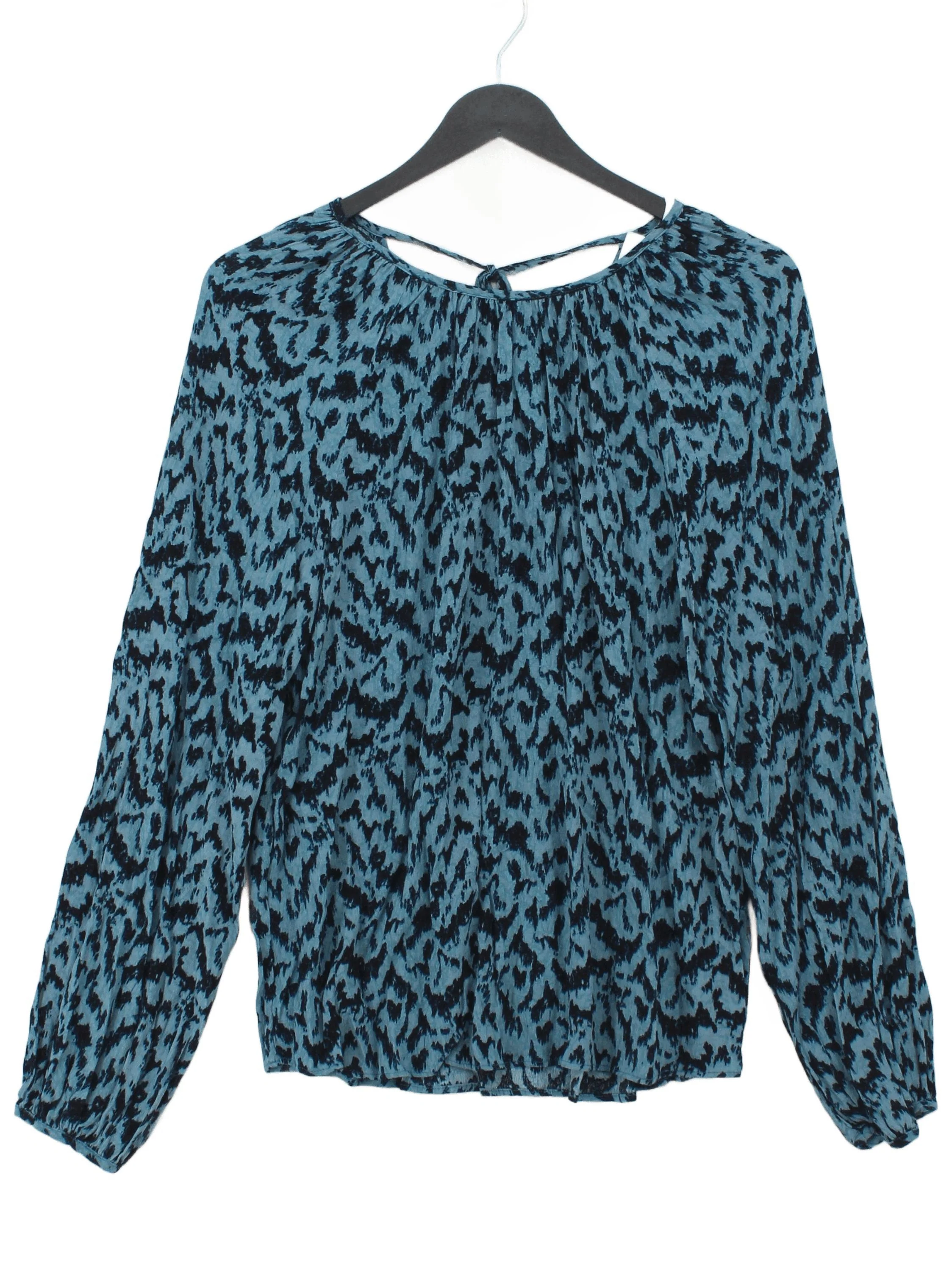 Hush Women's Top UK 12 Blue 100% Viscose Basic