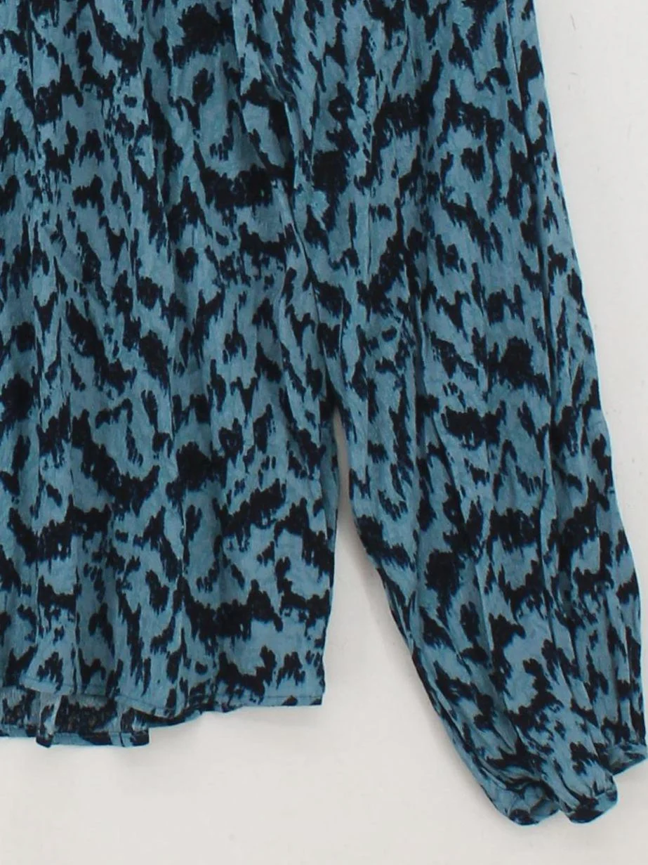 Hush Women's Top UK 12 Blue 100% Viscose Basic - Image 4