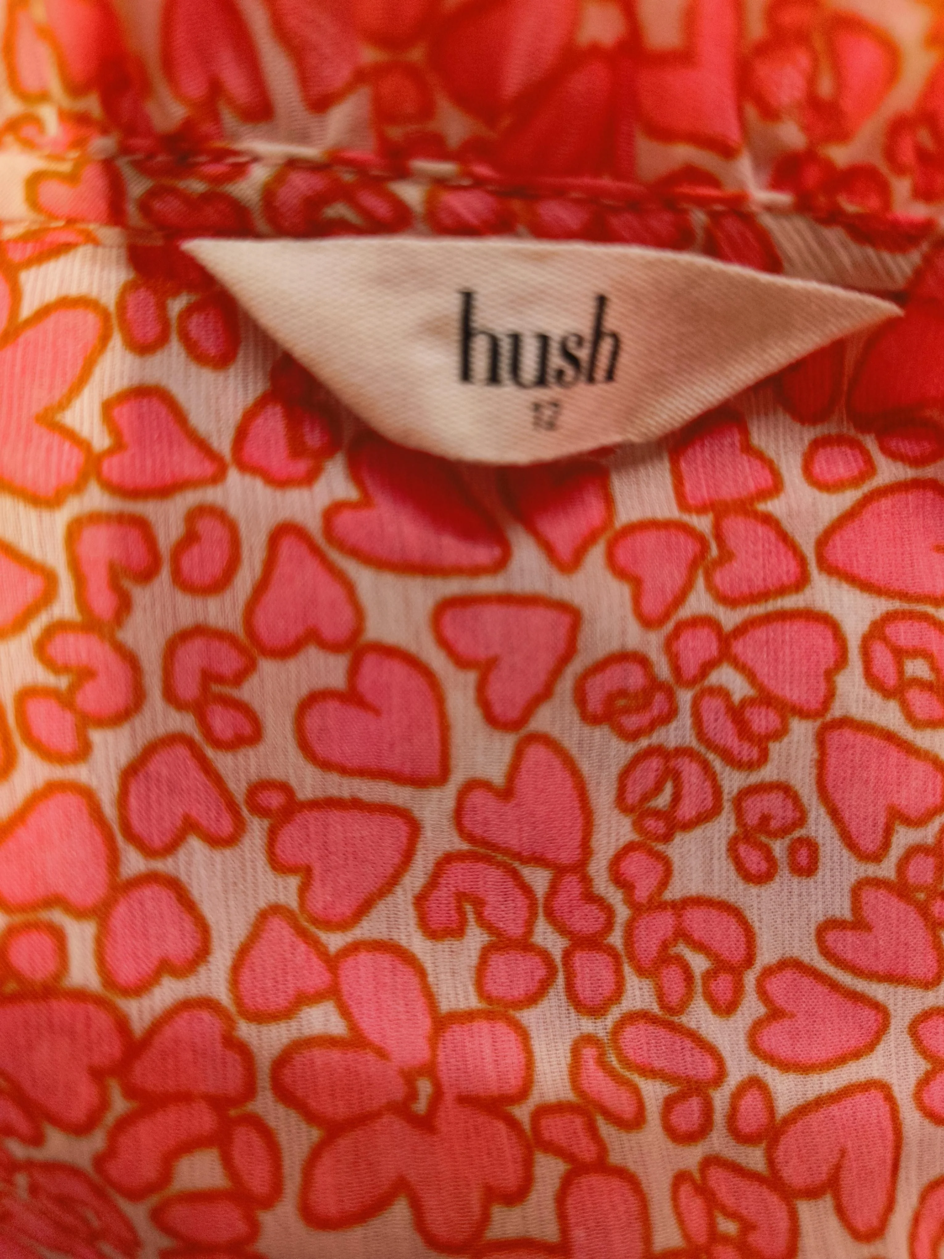 Hush Women's Top UK 12 Multi 100% Polyester Long Sleeve High Neck Basic - Image 4