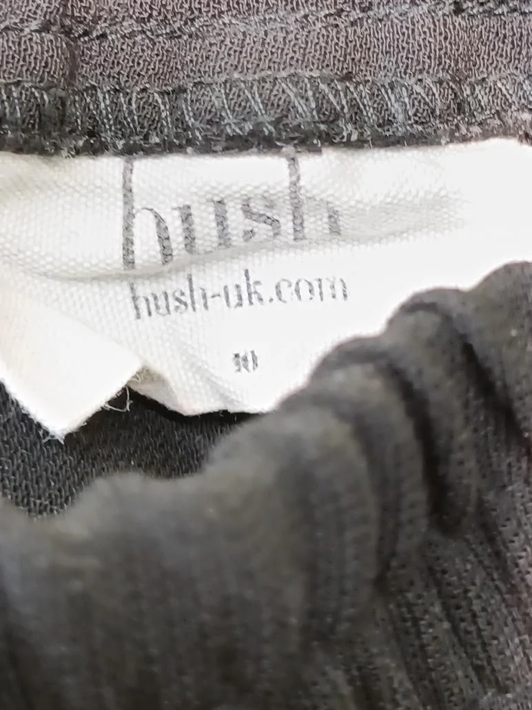 Hush Women's Trousers UK 10 Black 100% Polyester Wide-Leg Sweatpants - Image 5