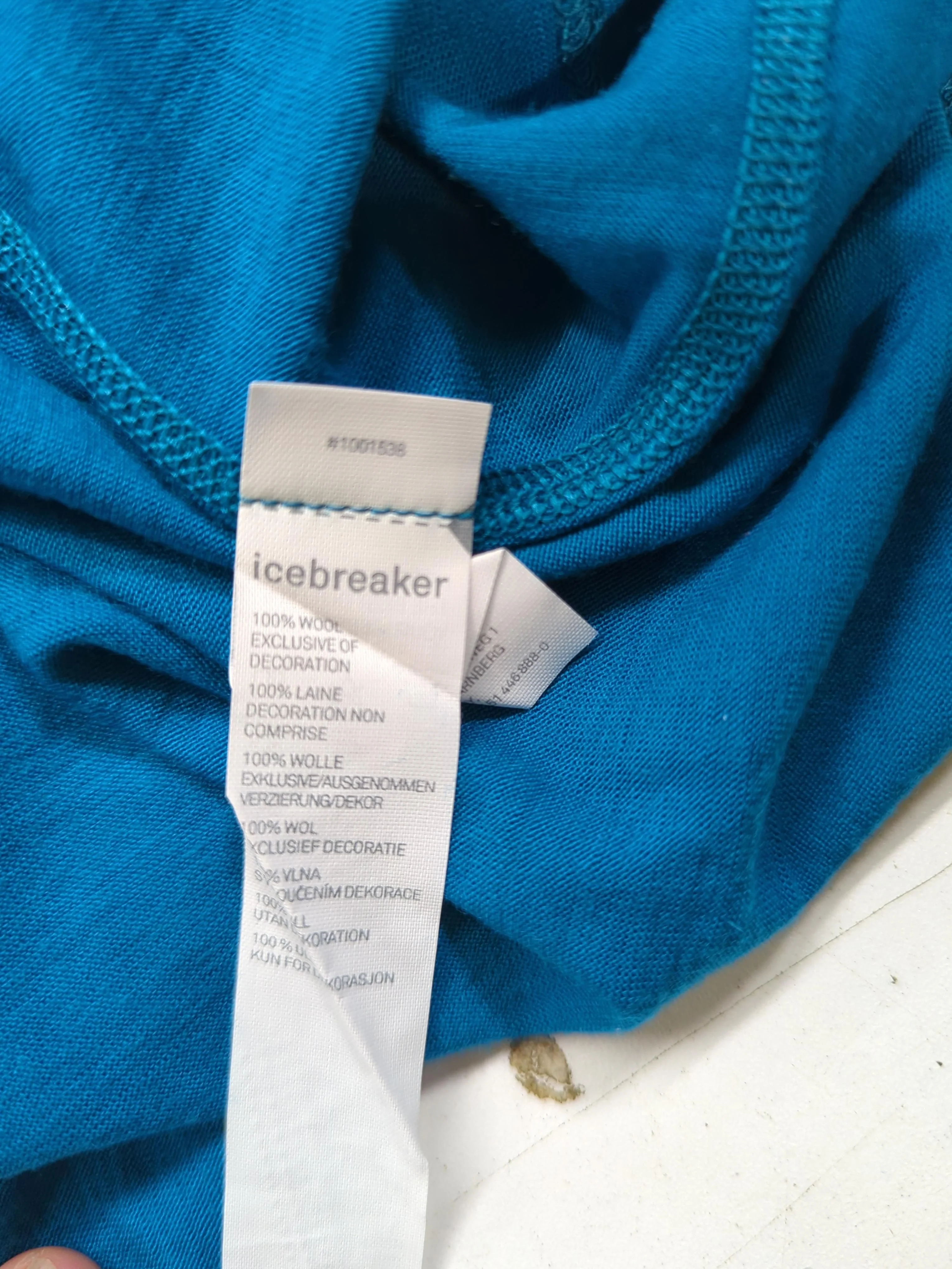 Icebreaker Men's T-Shirt XL Blue 100% Wool Crew Neck Basic - Image 7