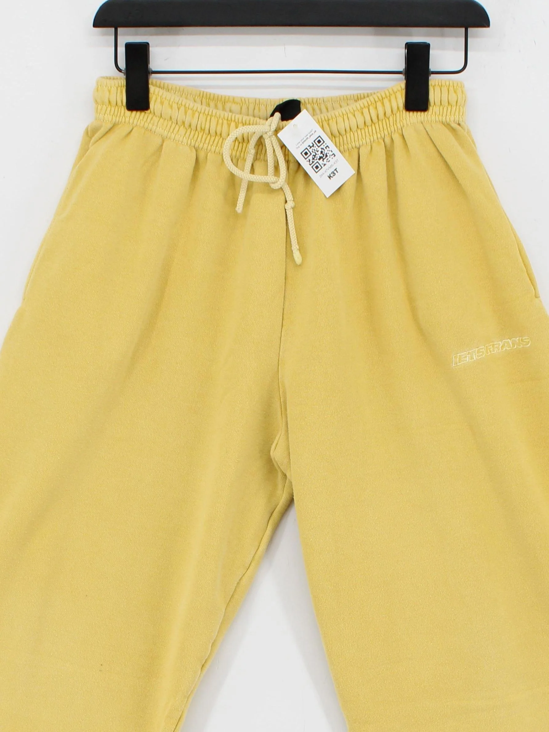 Iets Frans Women's Sports Bottoms M Yellow Cotton with Polyester Sweatpants - Image 3