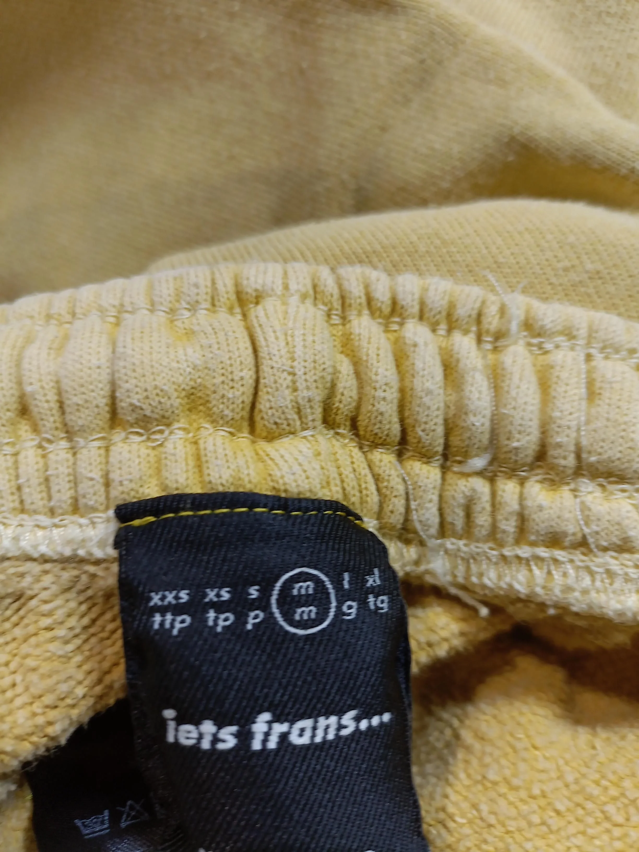 Iets Frans Women's Sports Bottoms M Yellow Cotton with Polyester Sweatpants - Image 7