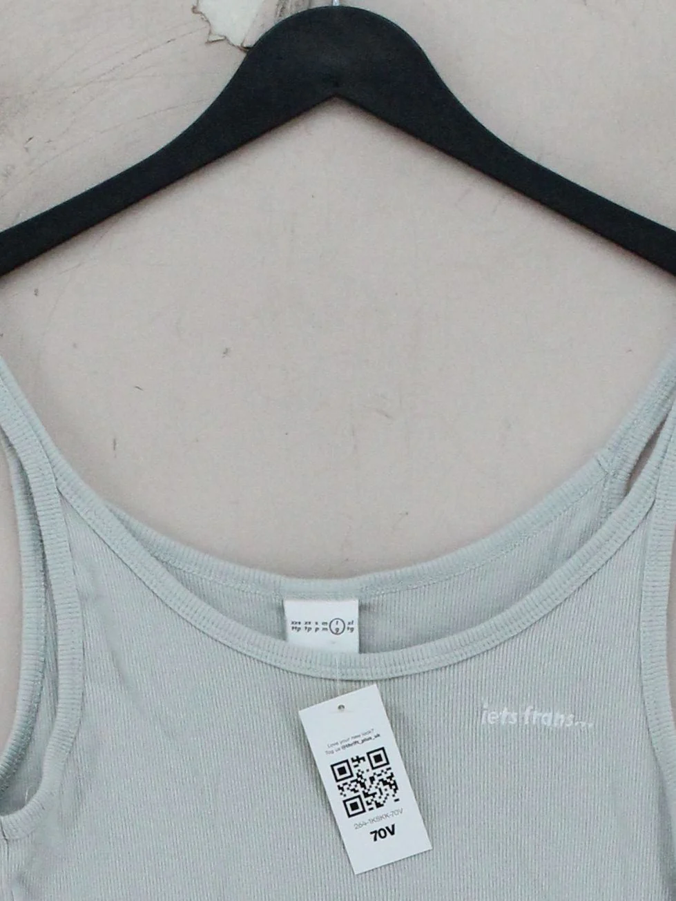 Iets Frans Women's T-Shirt L Green 100% Cotton Sleeveless Round Neck Basic - Image 3