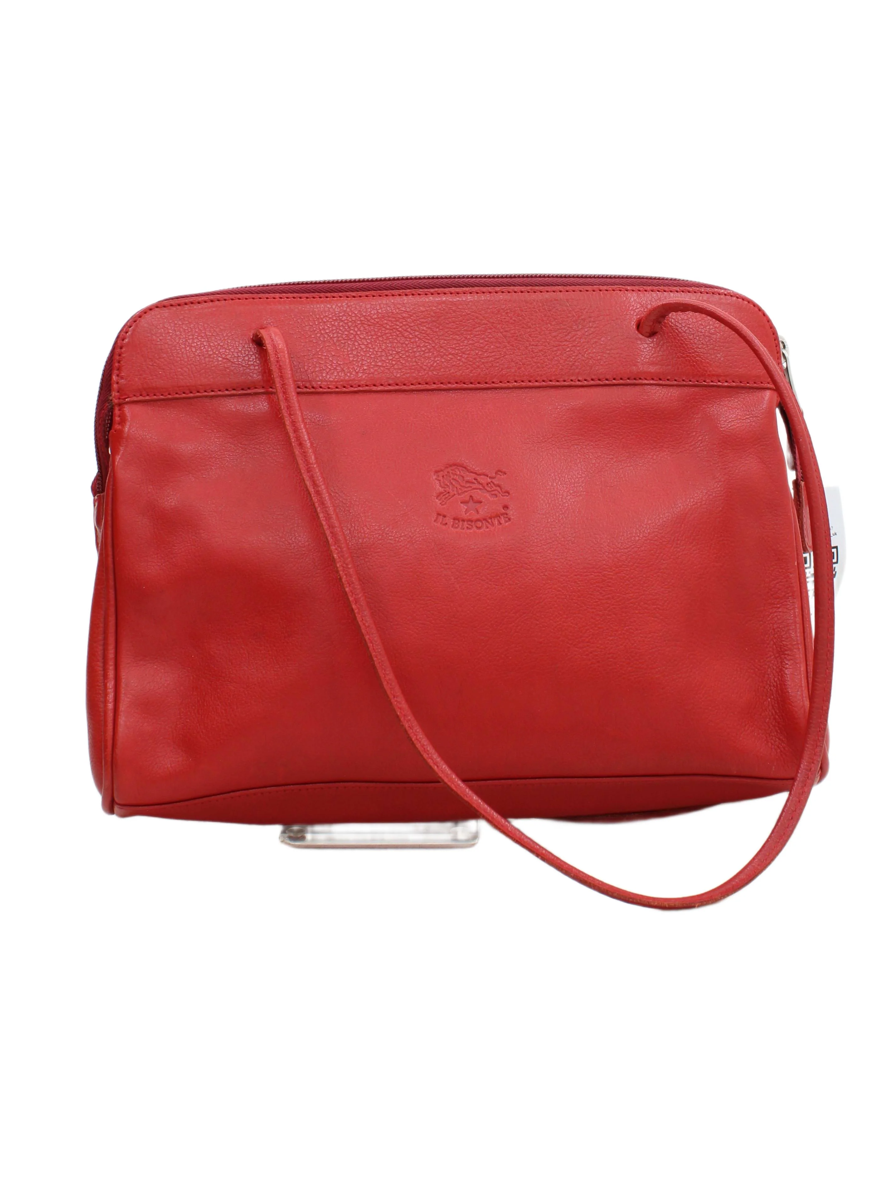 Il Bisonte Women's Bag Red 100% Leather Shoulder Bag