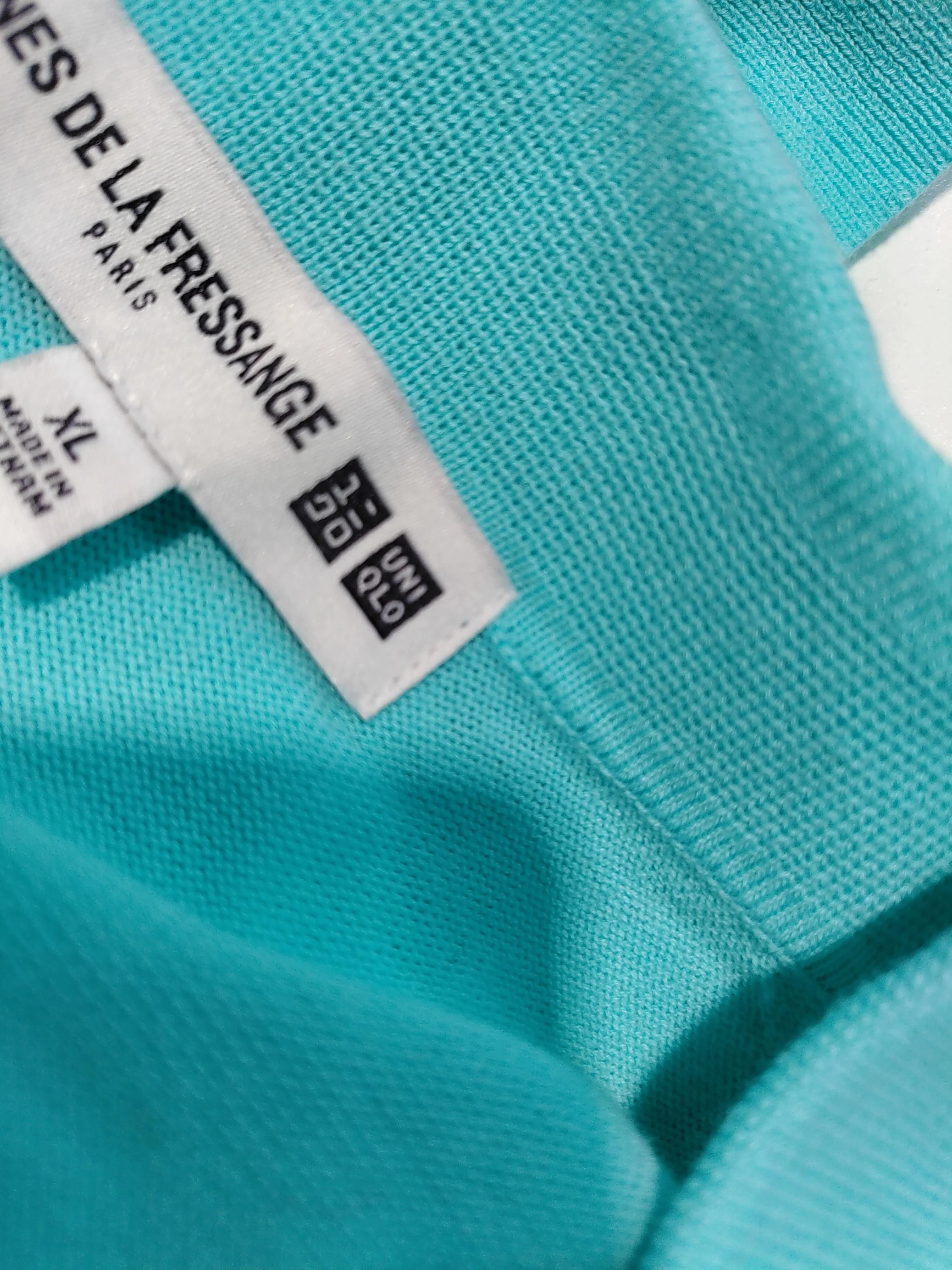 Ines De La Fressange X Uniqlo Women's Cardigan XL Blue 100% Cotton Cardigan - Image 5
