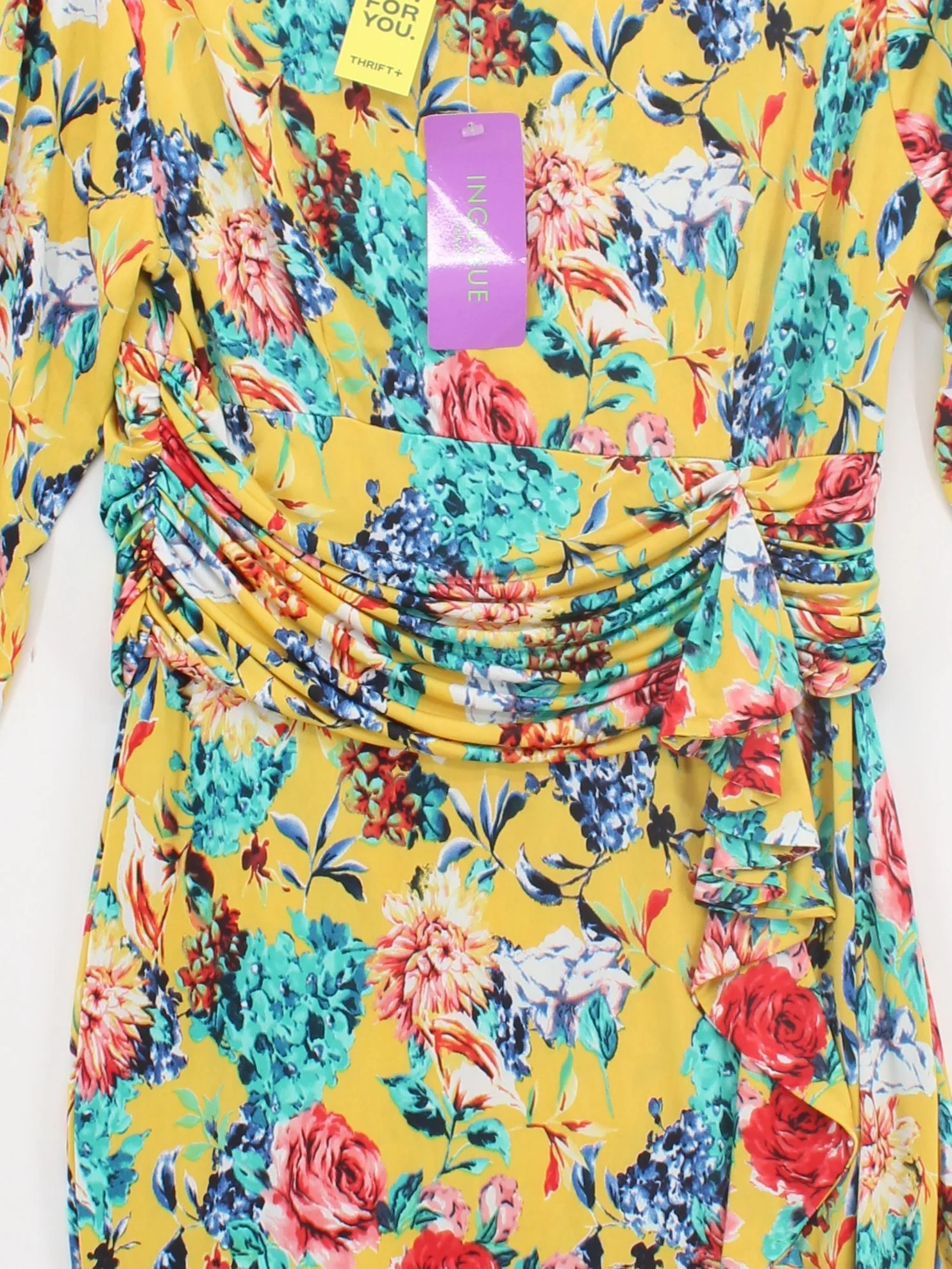 Ingenue A-Line Midi Dress UK16 in Yellow - Image 3