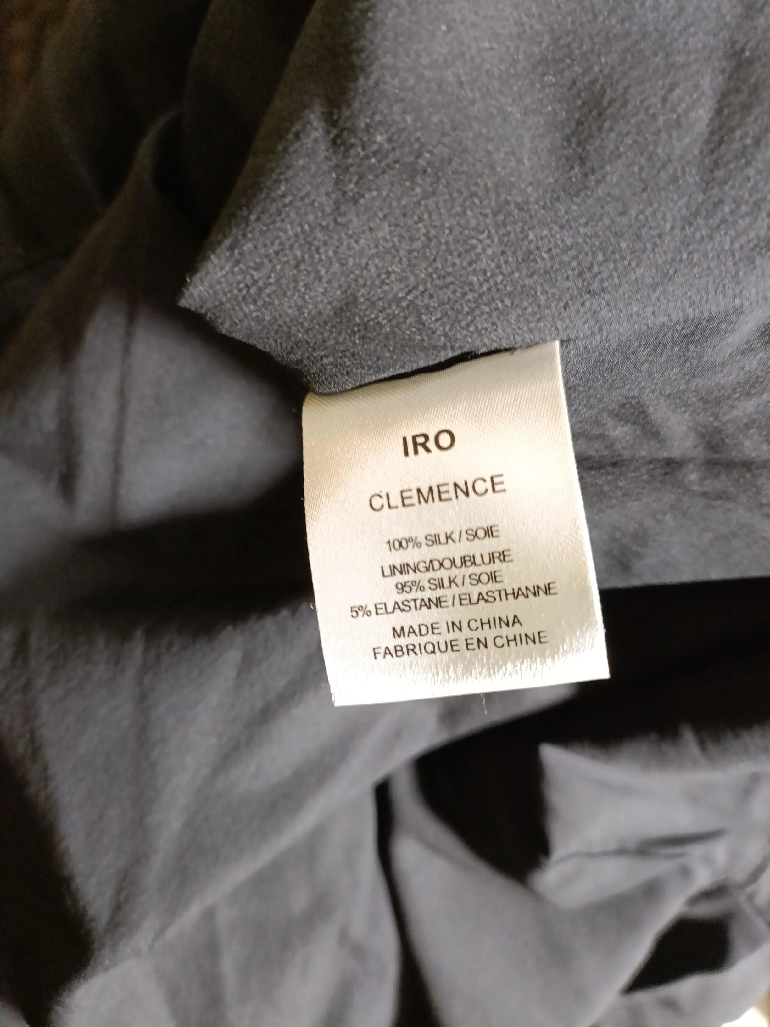 IRO Wrap Mini Dress in Black - Image 6