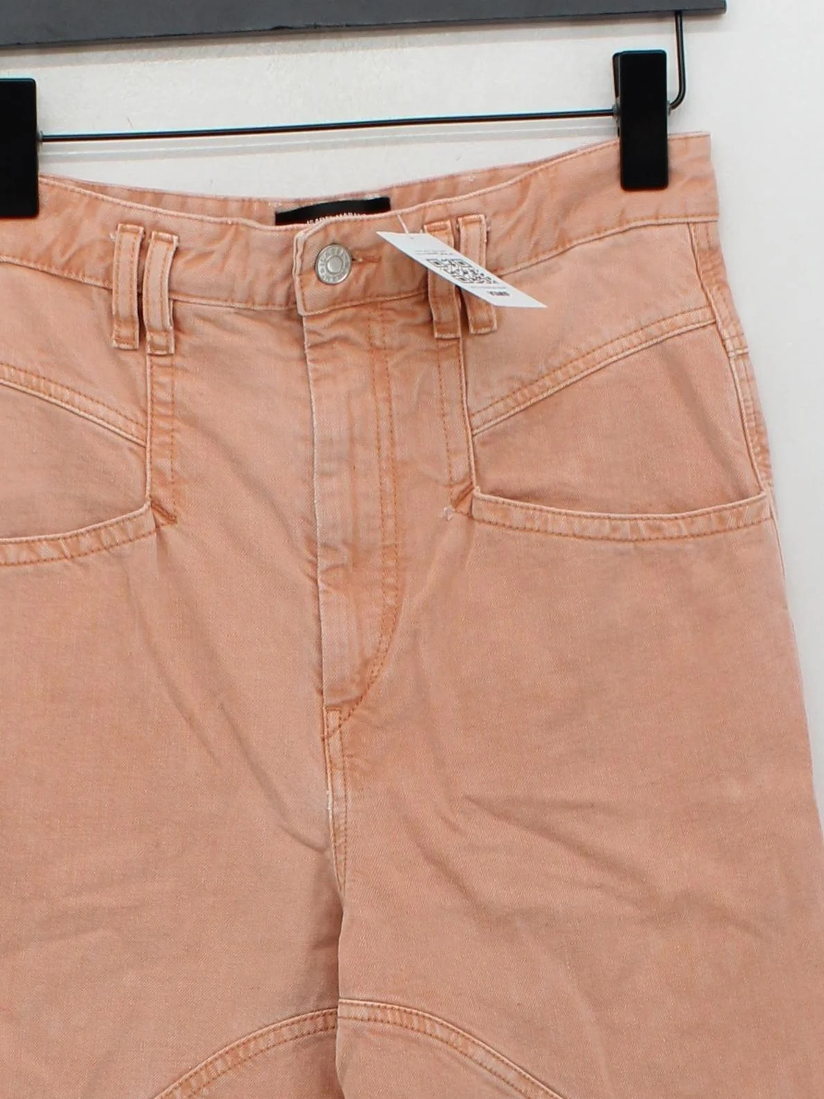 Isabel Marant Women's Trousers UK 6 Orange Cotton with Polyester Rain Trousers - Image 3