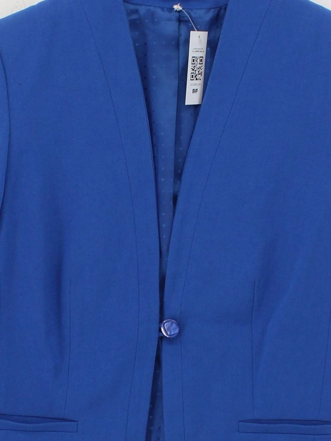 Isle Women's Blazer UK 10 Blue Polyester with Viscose, Elastane Overcoat - Image 3