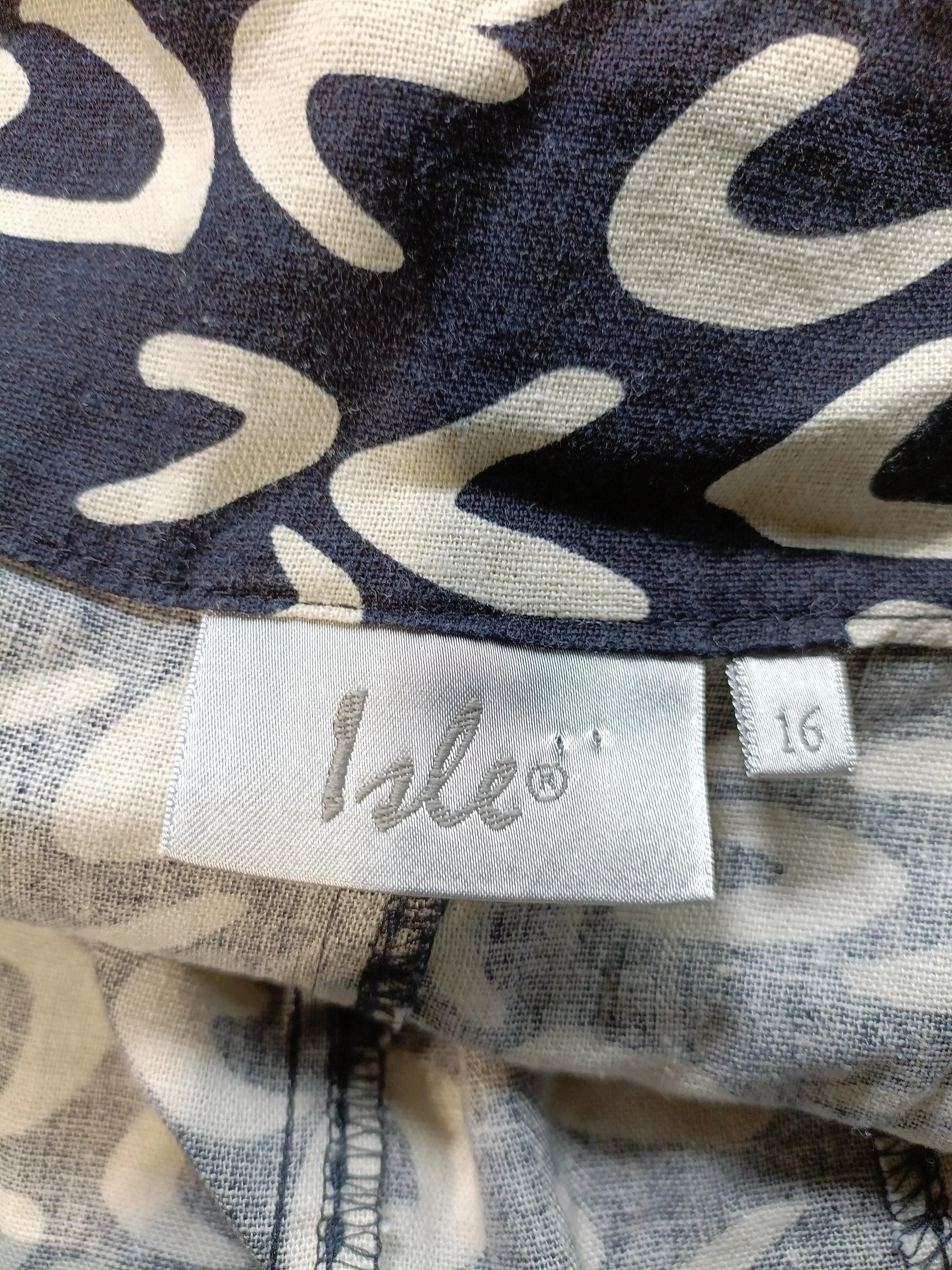 Isle Women's Midi Skirt UK 16 Multi Linen with Viscose Midi A-Line - Image 5