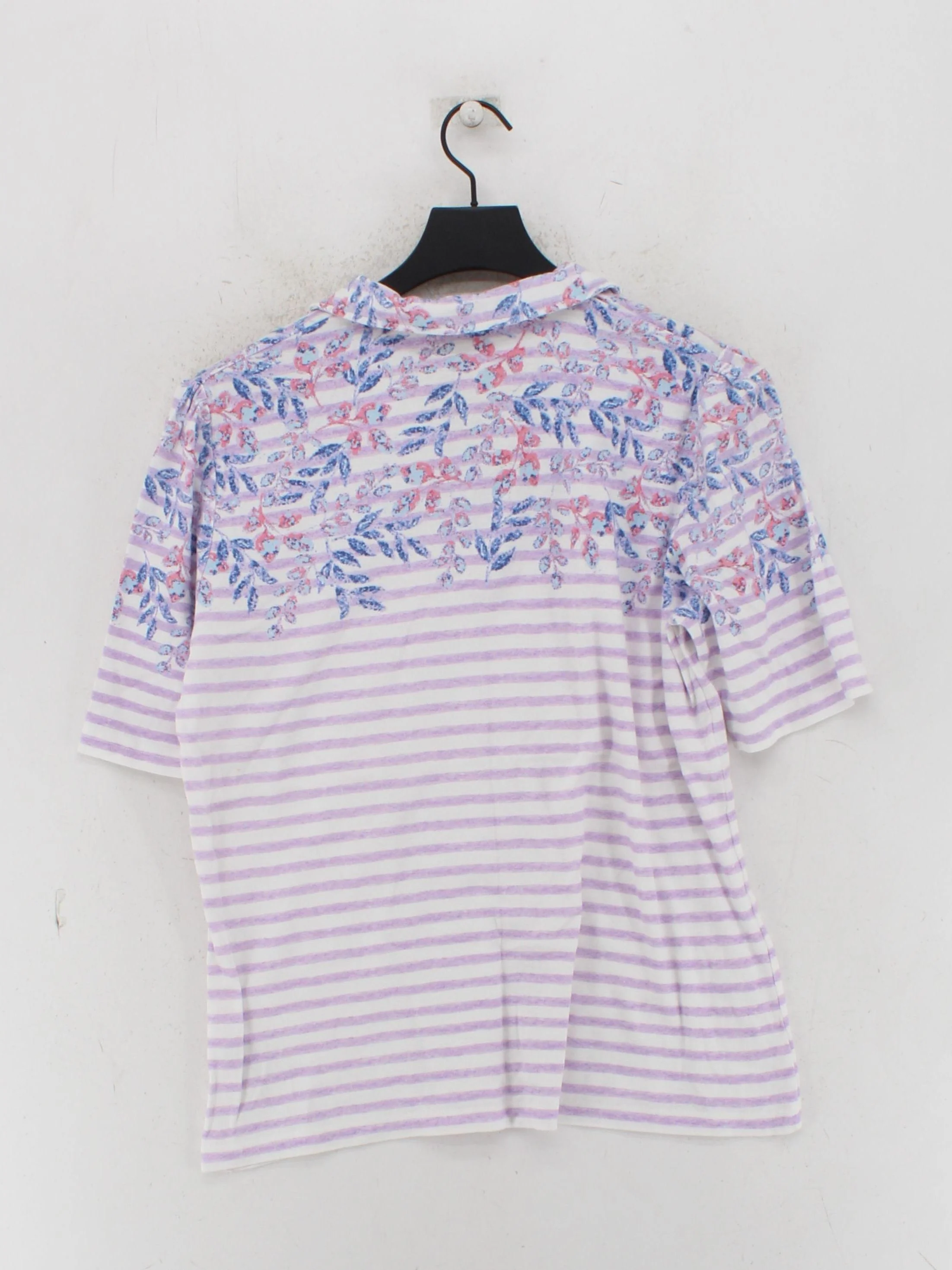 Isle Women's Polo XL Multi Striped 100% Cotton Short Sleeve Collared Basic - Image 2
