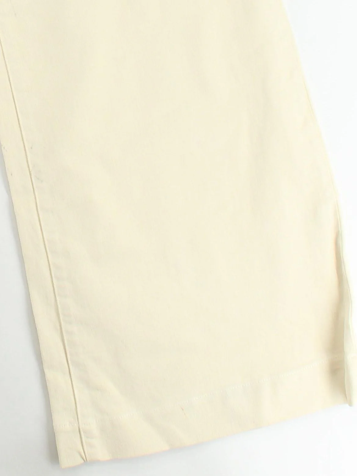 J Brand Women's Trousers W 29 in Cream Cotton with Elastane Wide-Leg Chino - Image 4