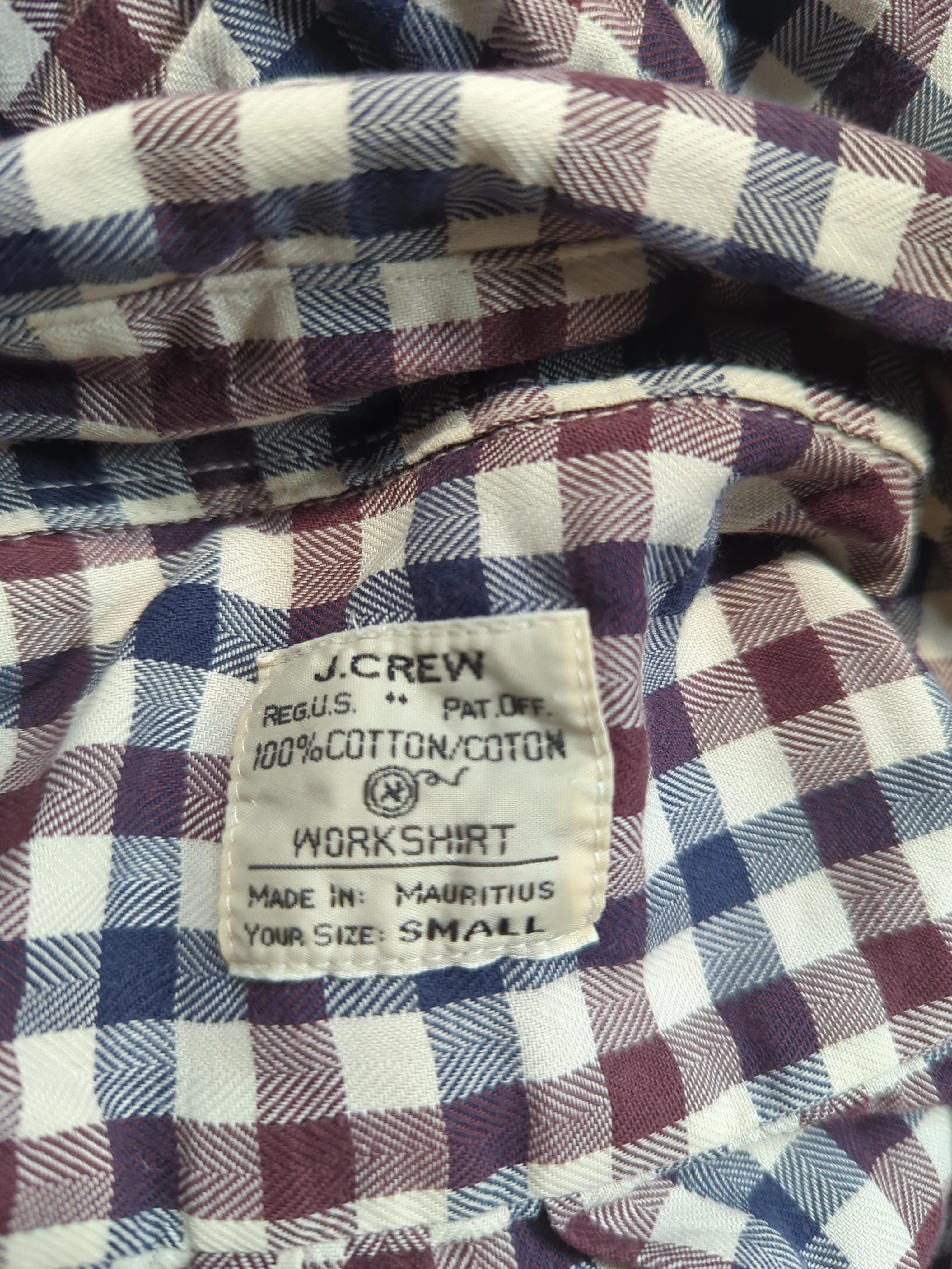 J. Crew Men's Shirt S Multi Checkered 100% Cotton Basic - Image 5