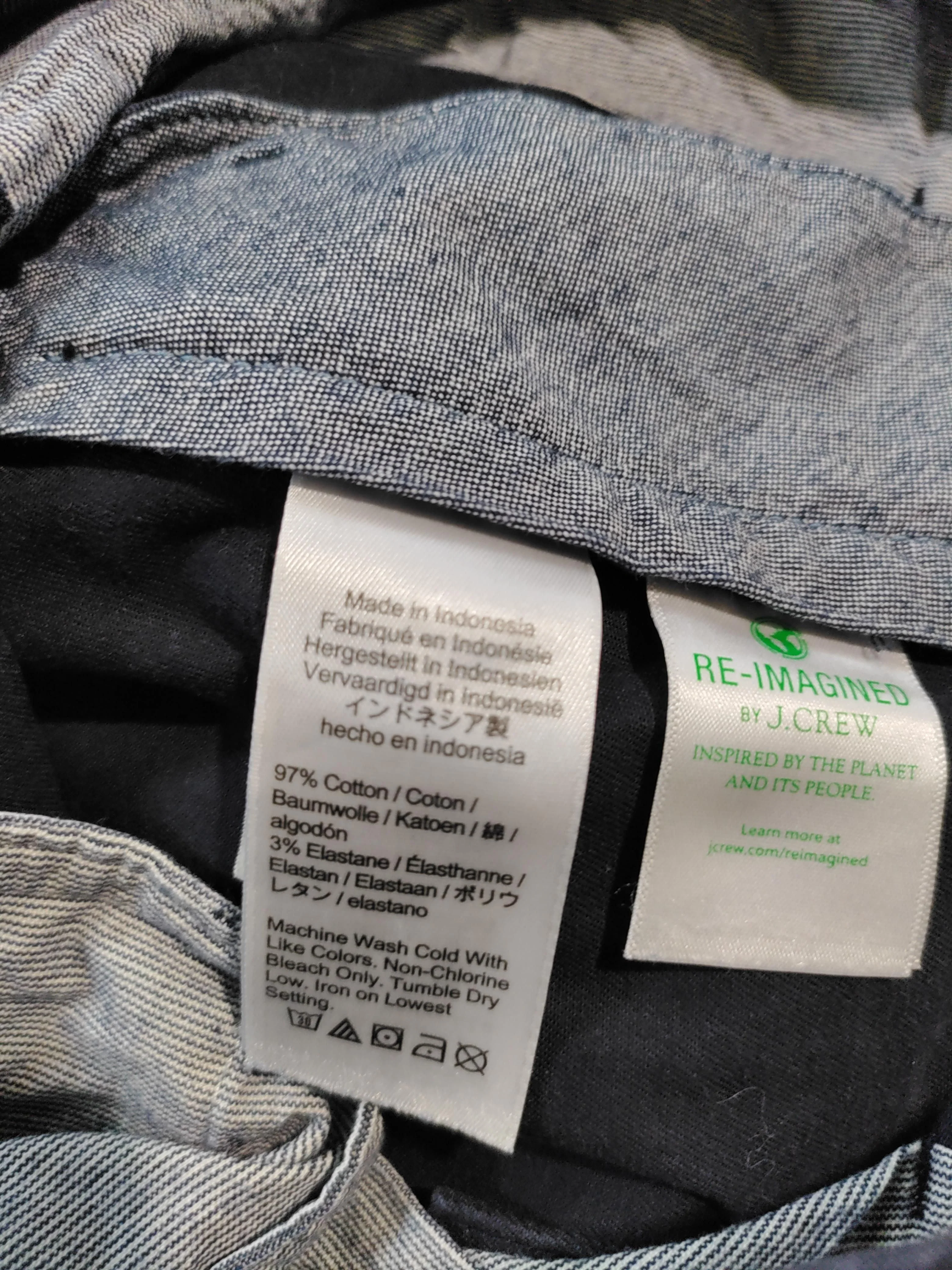 J. Crew Men's Trousers W 29 in; L 30 in Blue Cotton with Elastane Tapered Chino - Image 7