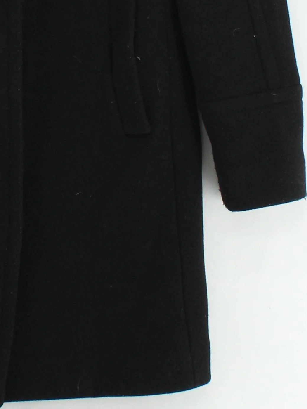 J. Crew Women's Coat UK 2 Black Wool with Nylon Overcoat - Image 4