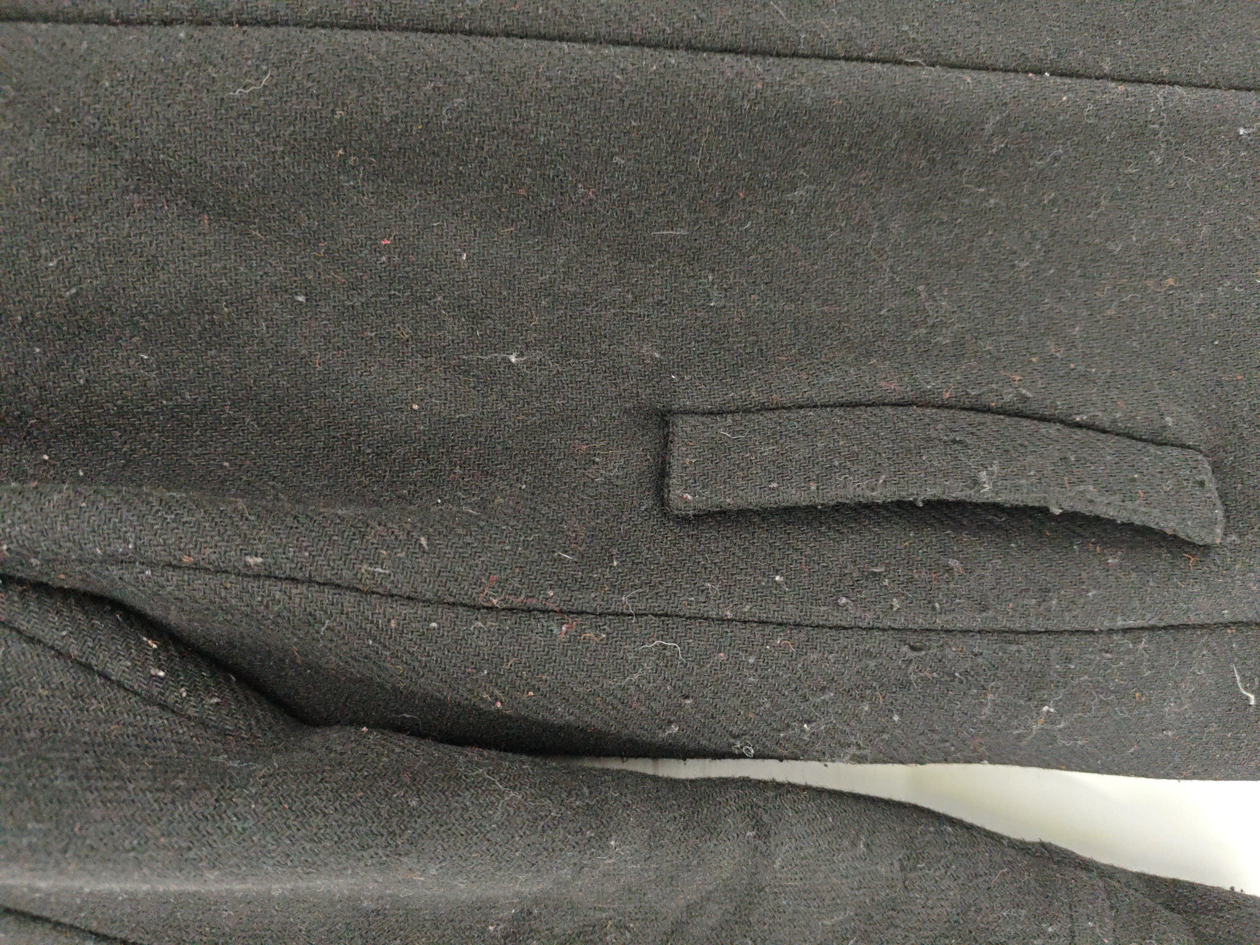 J. Crew Women's Coat UK 2 Black Wool with Nylon Overcoat - Image 5