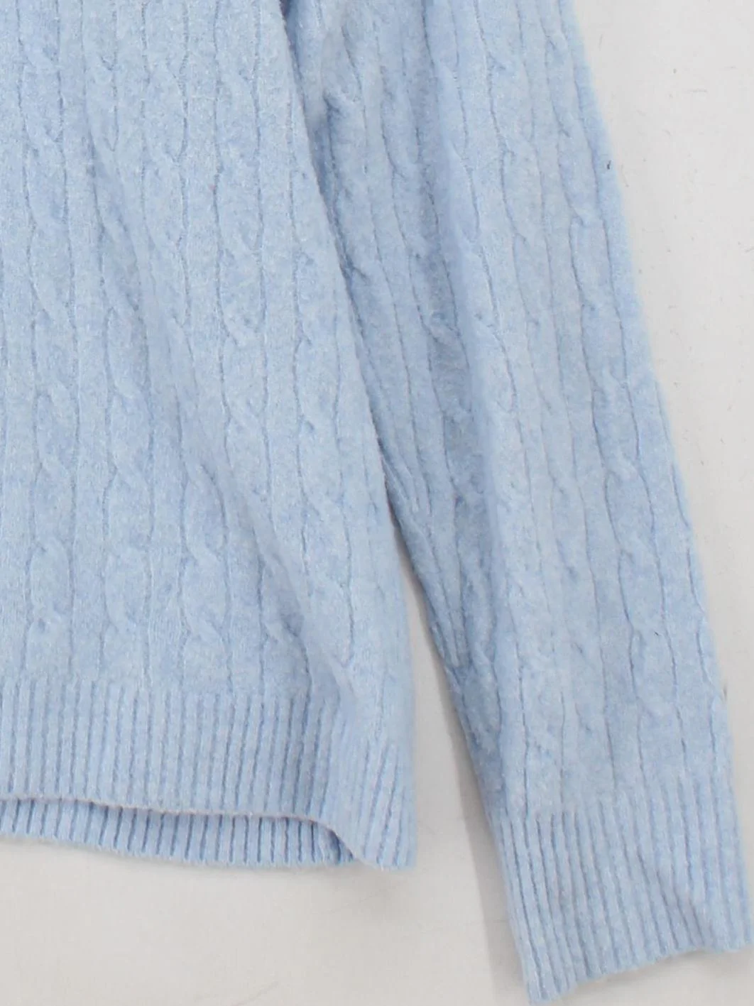 J. Crew Women's Jumper XXL Blue Acrylic with Polyamide, Wool, Elastane Pullover - Image 4