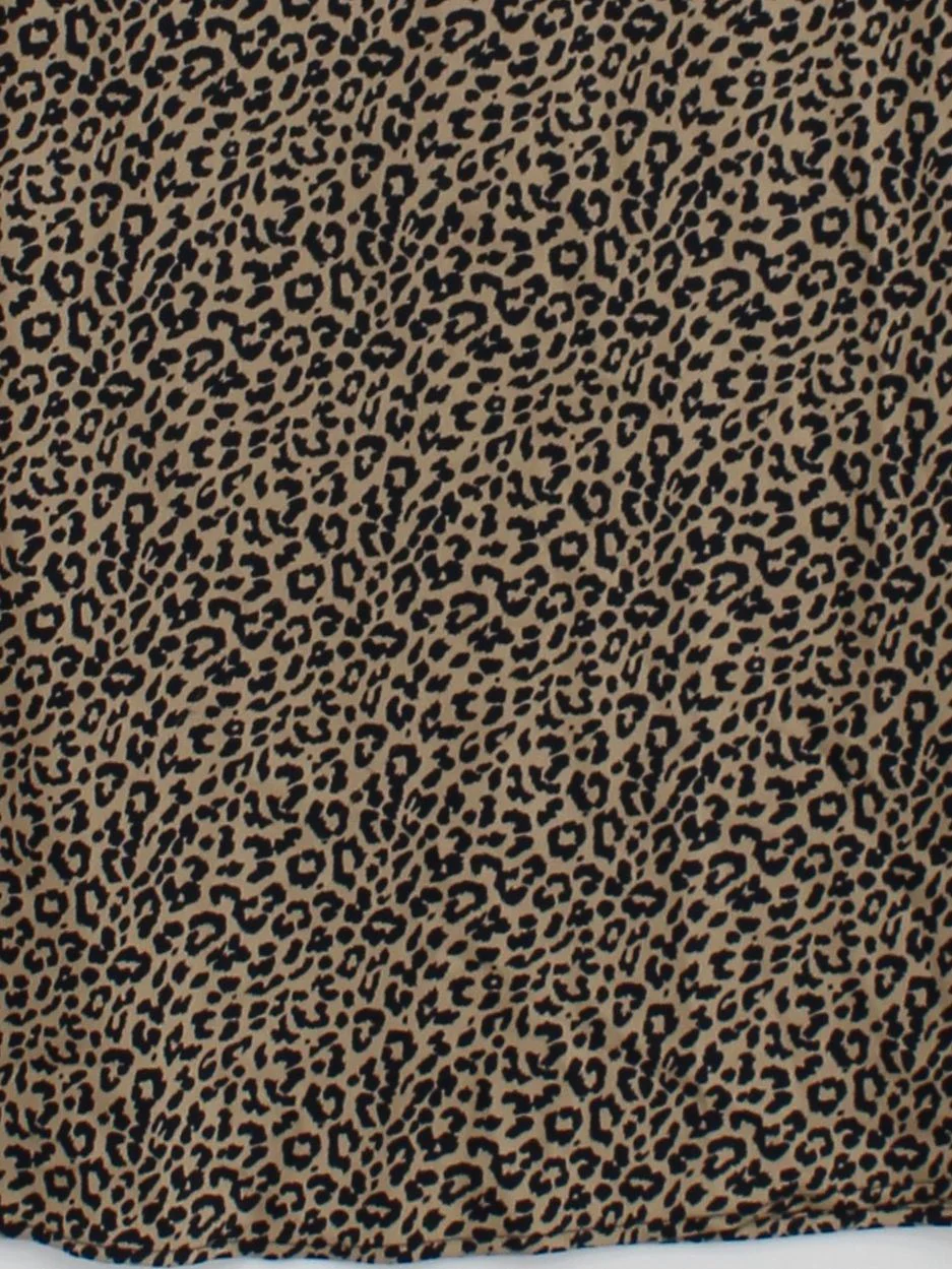 J. Crew Women's Midi Skirt S Tan Animal Print 100% Other Midi A-Line - Image 4