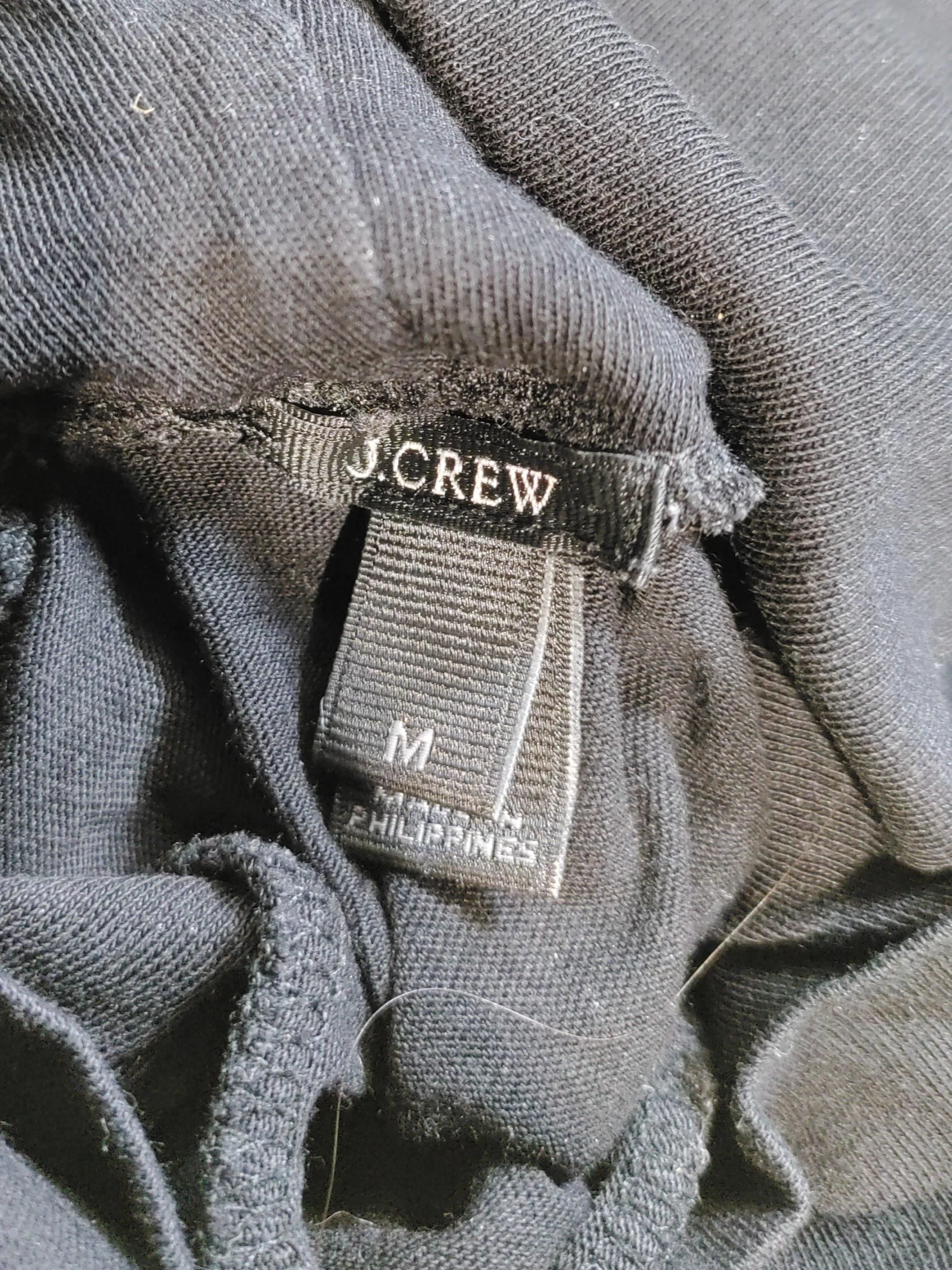J. Crew Women's Top M Black 100% Cotton Long Sleeve Mock Neck Basic - Image 5