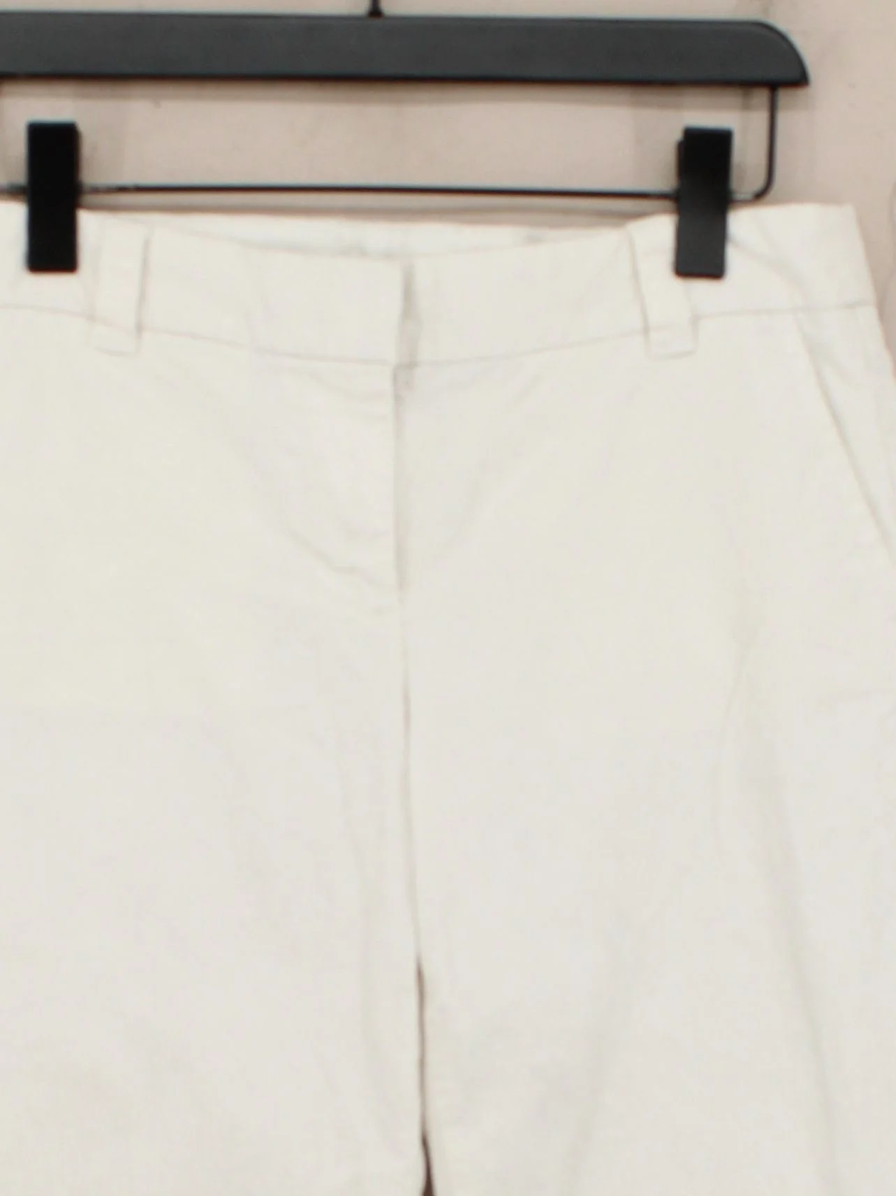 J. Crew Women's Trousers UK 10 Cream Cotton with Spandex Flared Chino - Image 3
