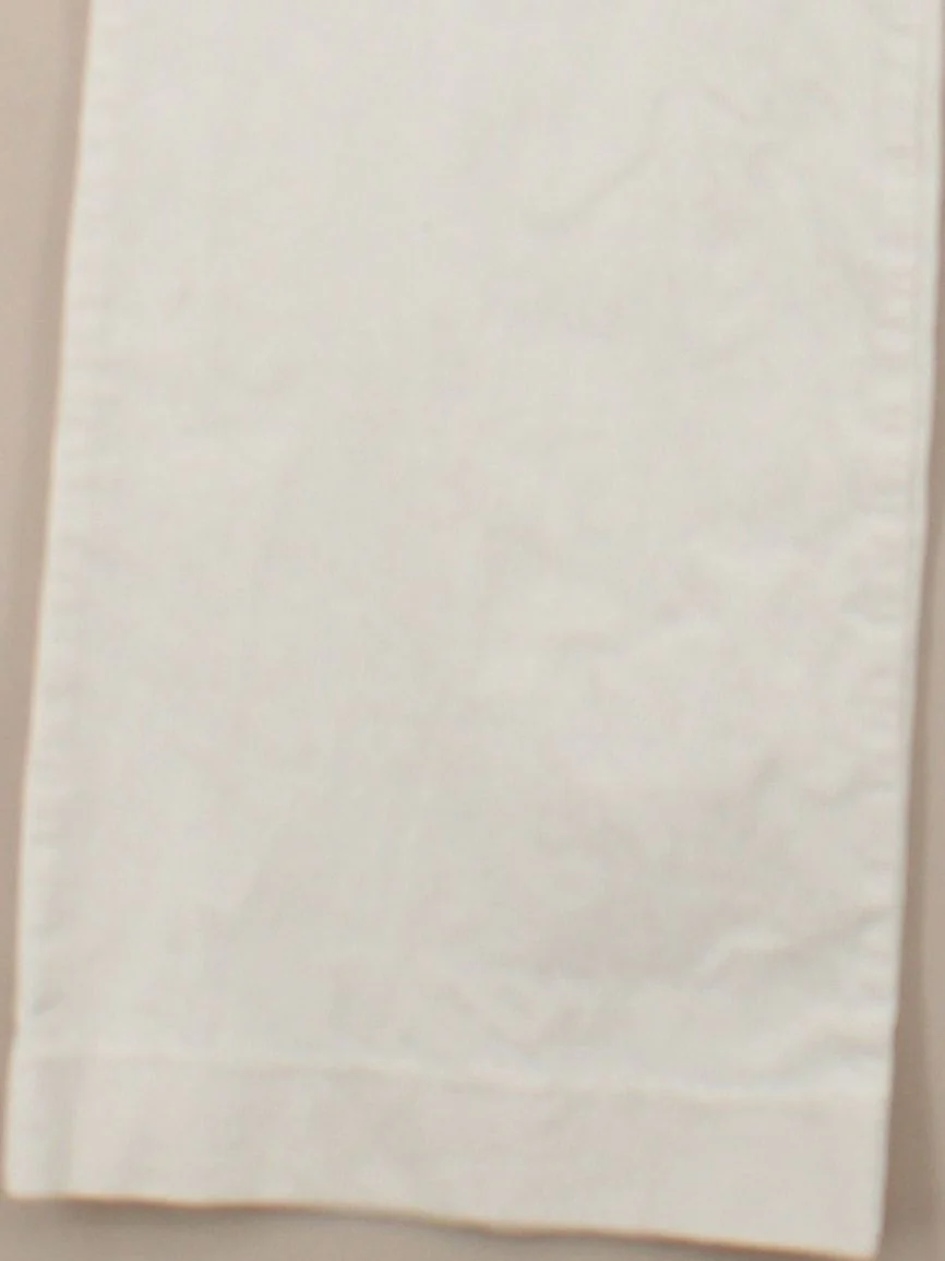 J. Crew Women's Trousers UK 10 Cream Cotton with Spandex Flared Chino - Image 4