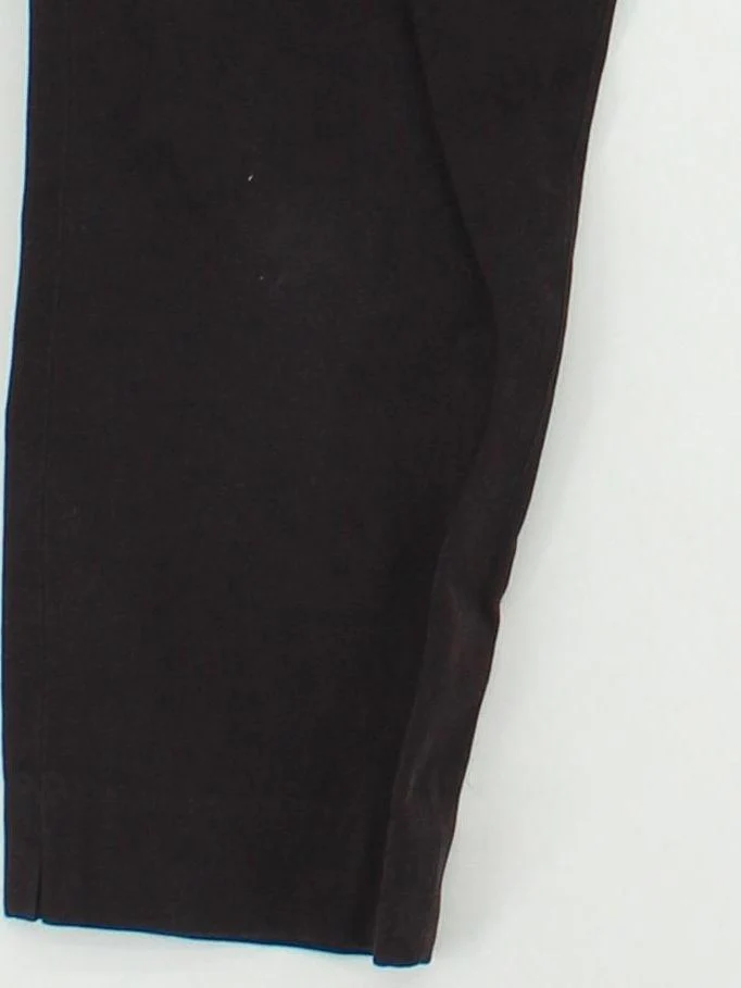 J. Crew Women's Trousers UK 4 Black Cotton with Viscose, Elastane Cropped - Image 4