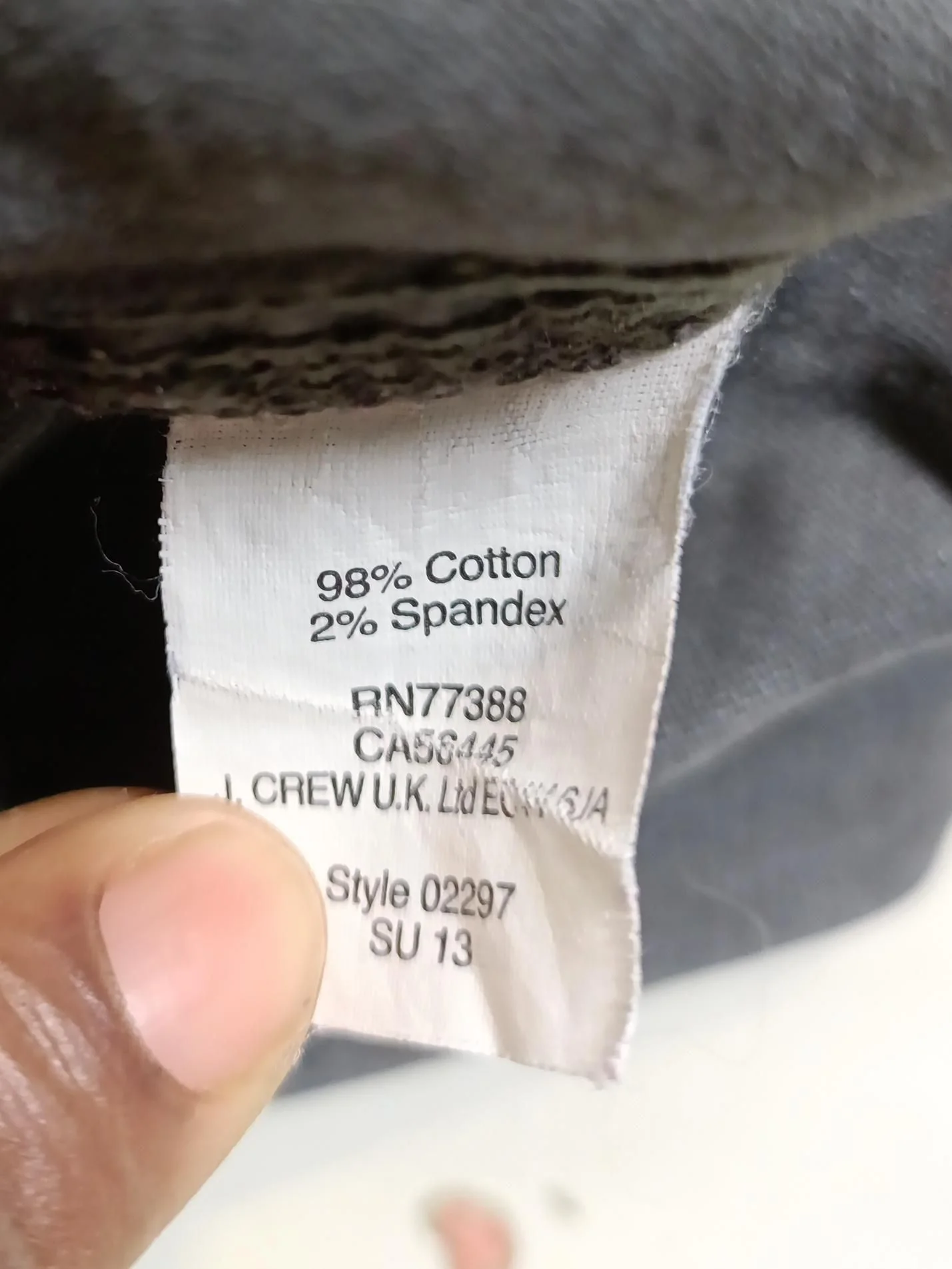 J. Crew Women's Trousers W 33 in Grey Cotton with Spandex Tapered Chino - Image 6