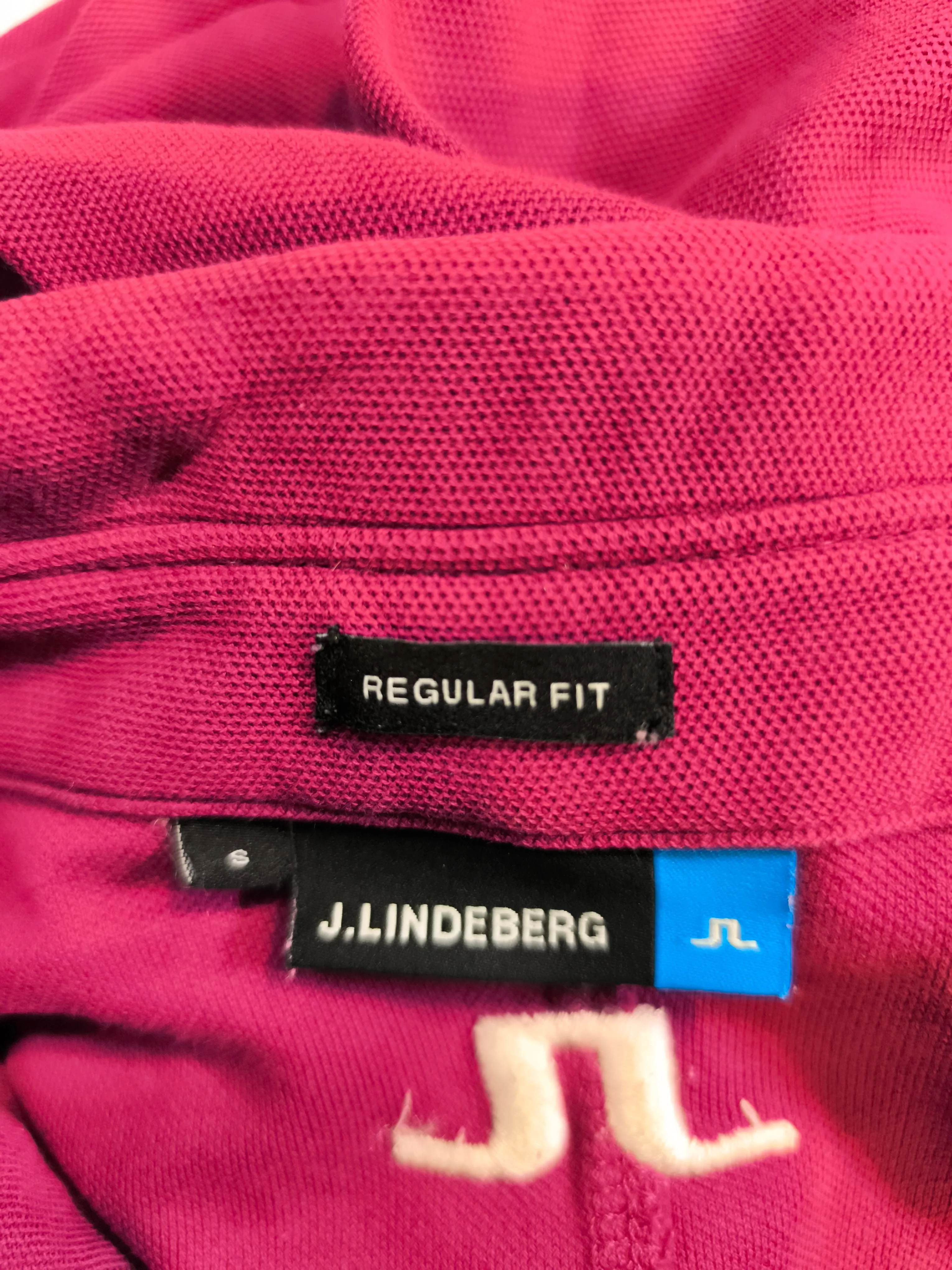 J.Lindeberg Men's Polo M Pink 100% Cotton Basic - Image 6