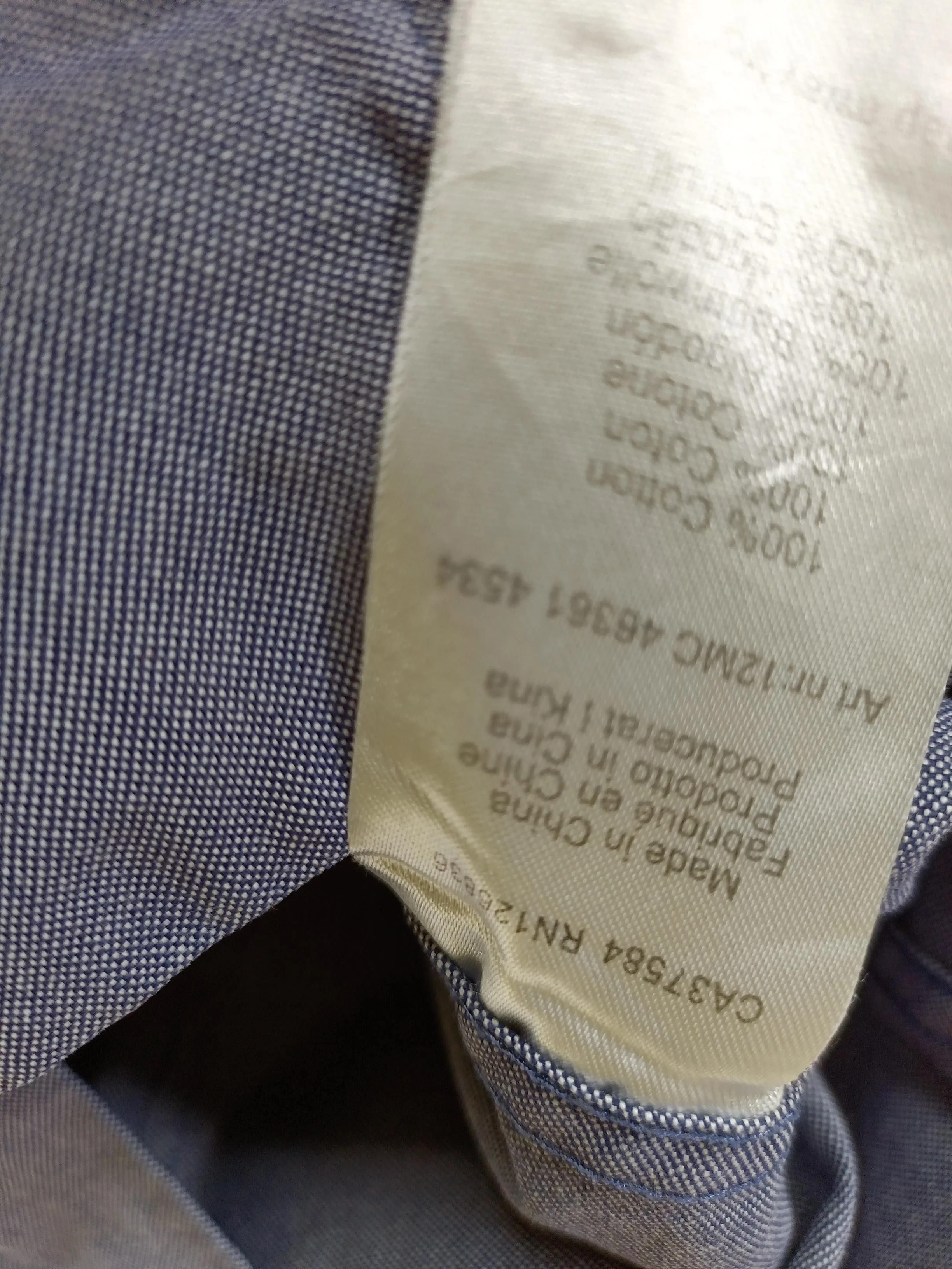 J.Lindeberg Men's Shirt M Blue 100% Cotton Basic - Image 6
