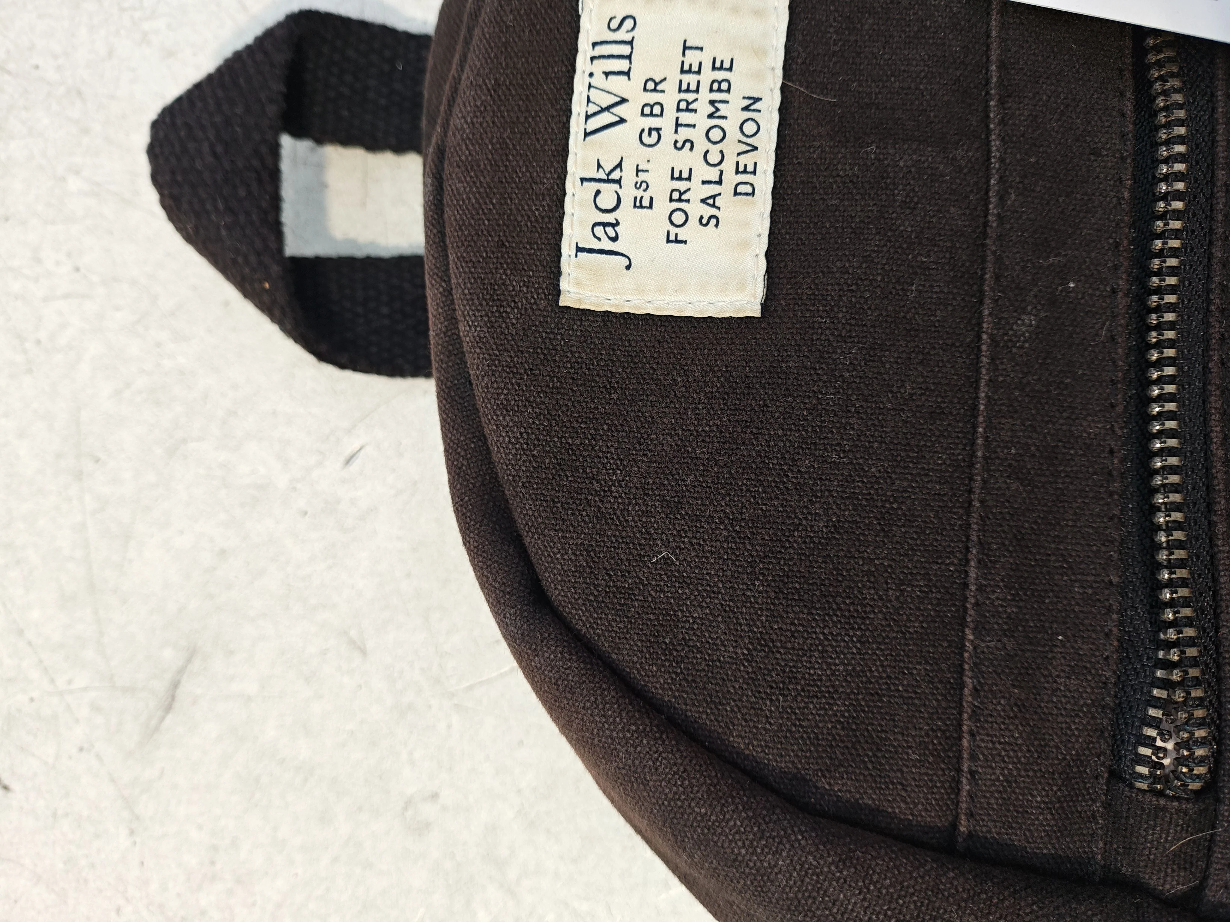 Jack Wills Men's Bag Black 100% Cotton Backpack - Image 5