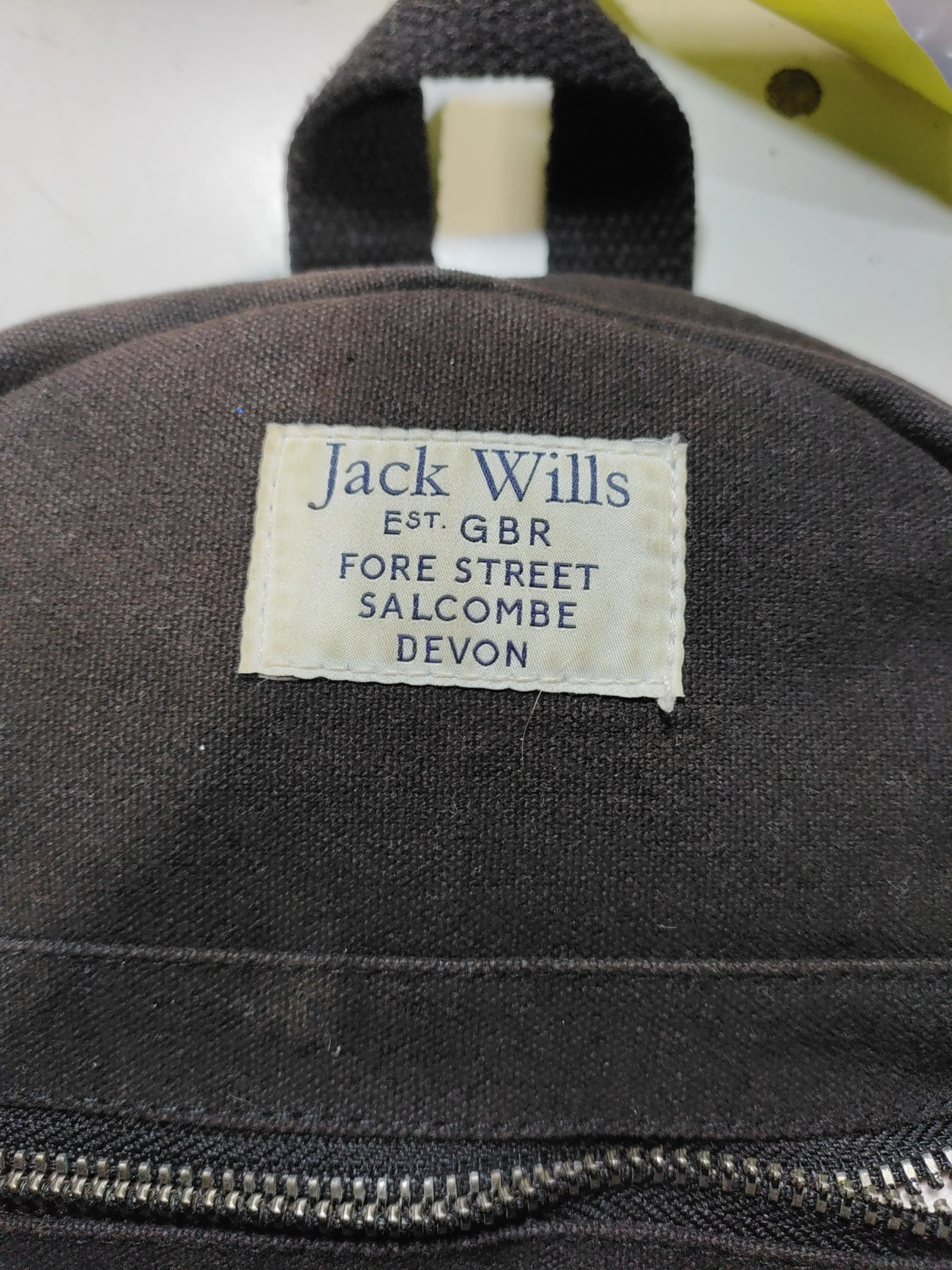 Jack Wills Men's Bag Black 100% Cotton Backpack - Image 7