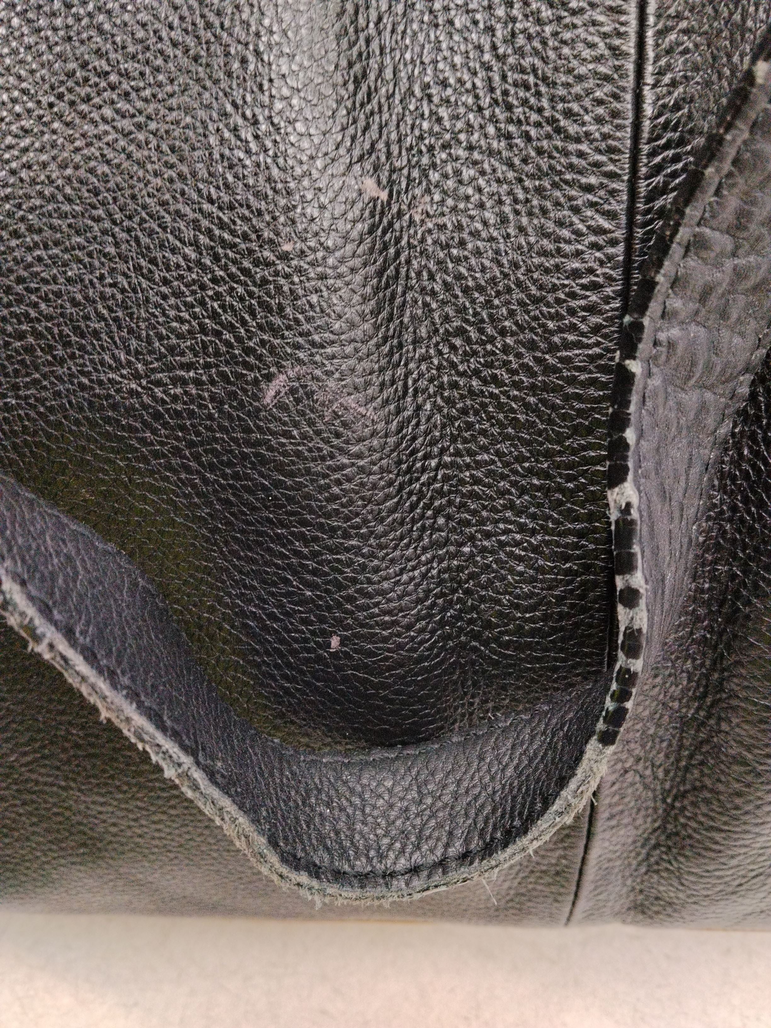Jack Wills Men's Bag Black Leather with Suede Tote - Image 5