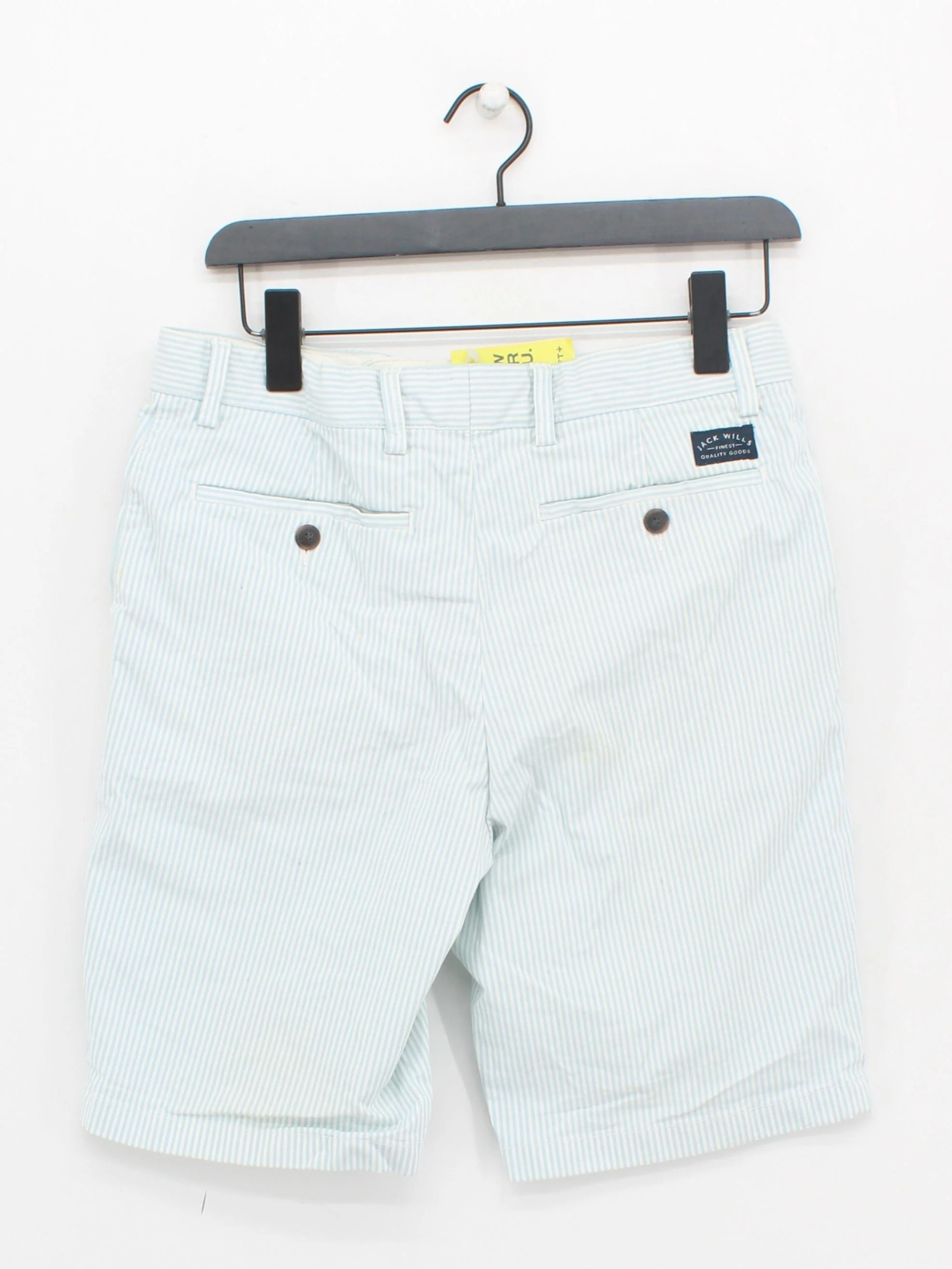 Jack Wills Men's Shorts W 30 in Blue Striped Cotton with Elastane Chino - Image 2