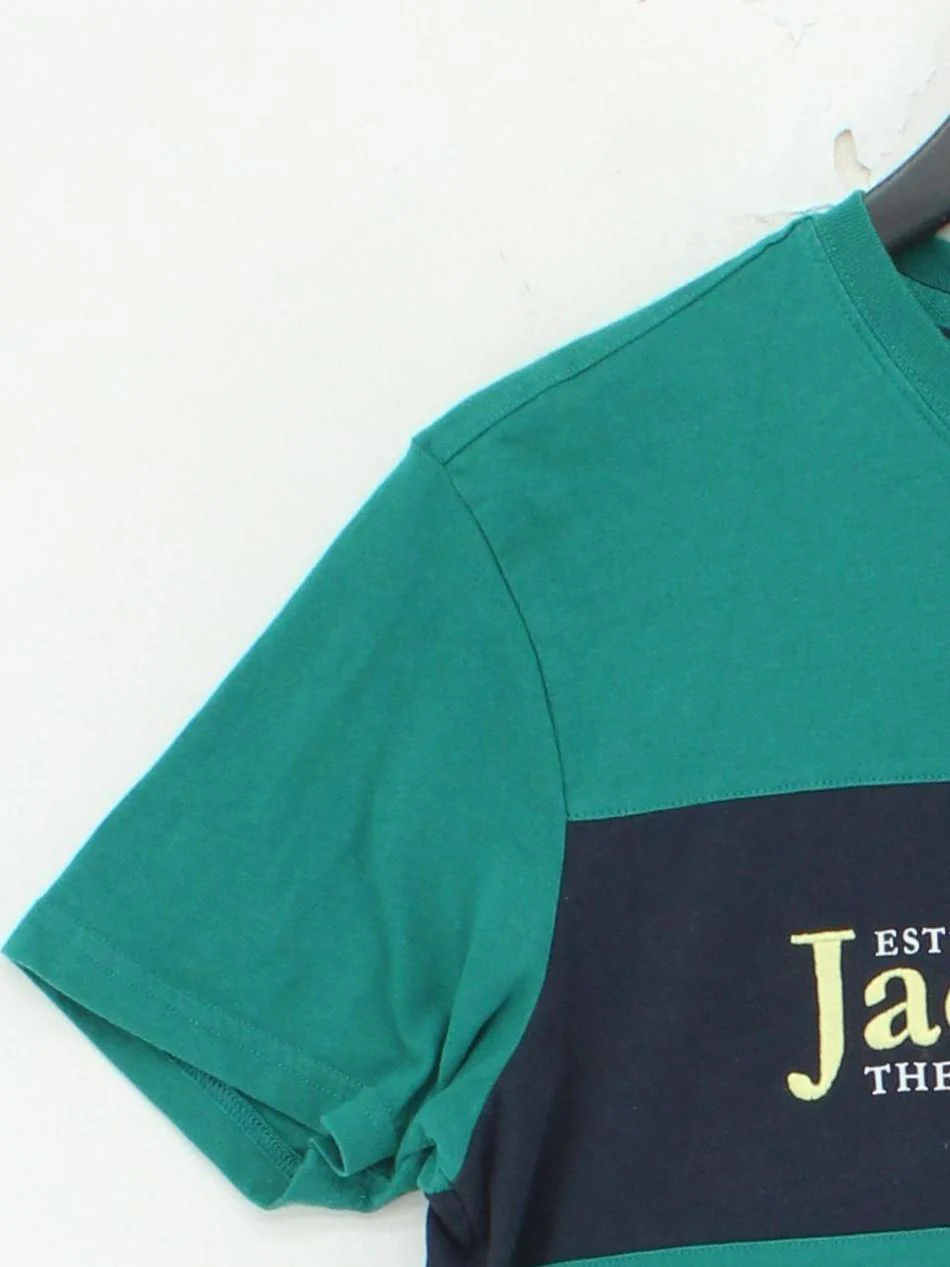 Jack Wills Men's T-Shirt M Green Graphic Cotton with Polyester Basic - Image 4