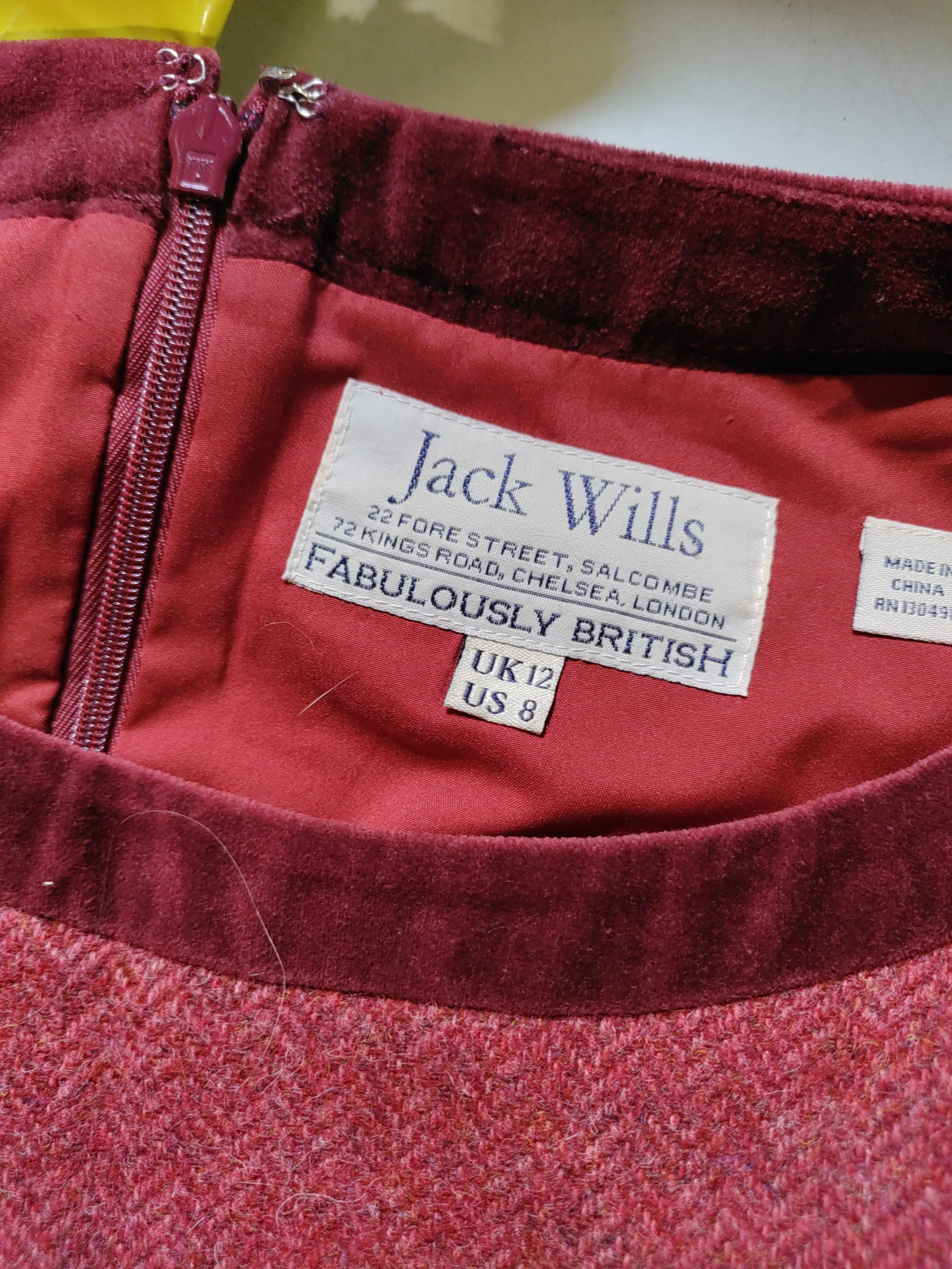Jack Wills Mini Dress UK12 in Red - Image 6