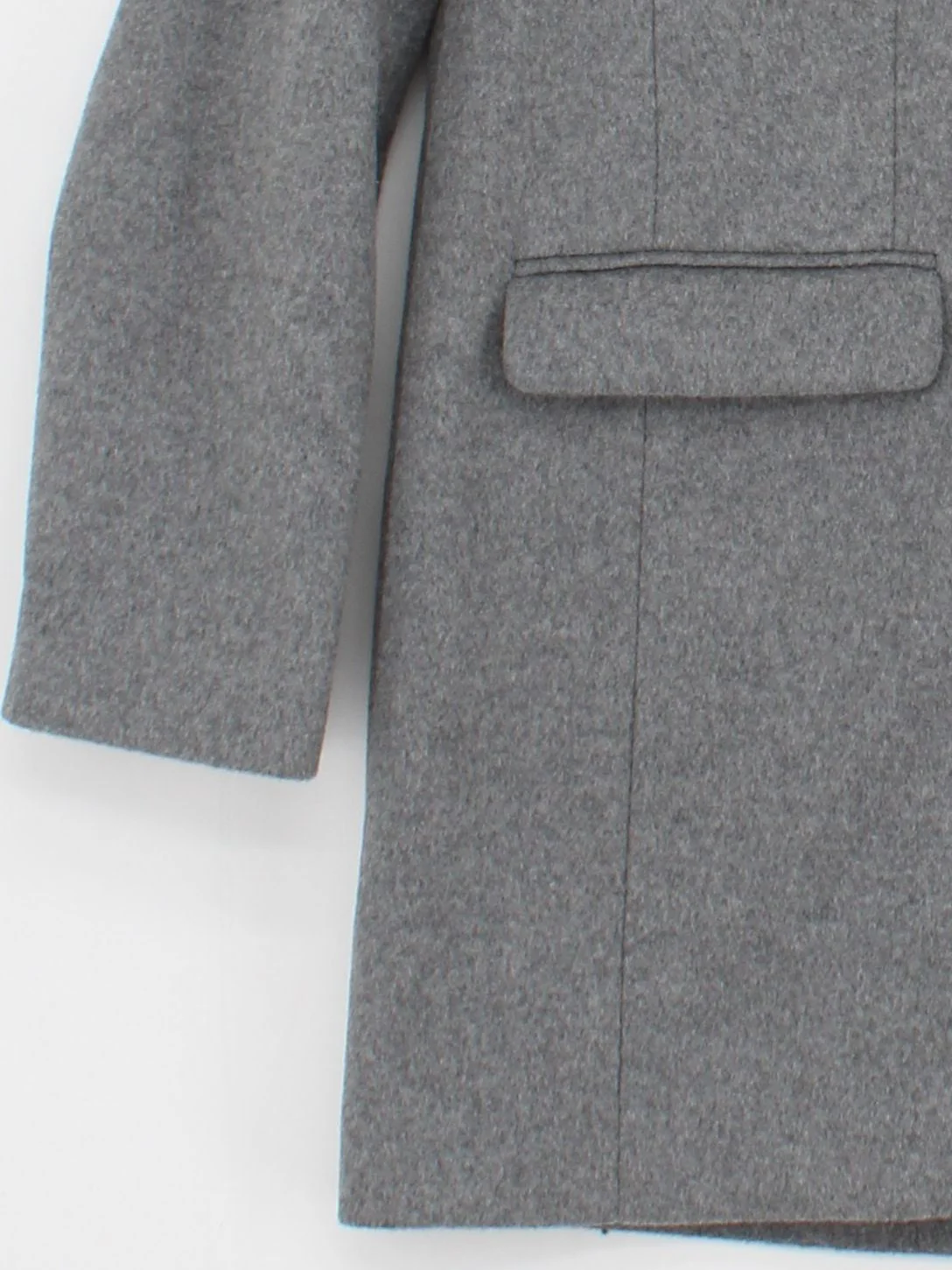 Jack Wills Women's Coat UK 8 Grey Wool with Polyamide, Polyester Overcoat - Image 4