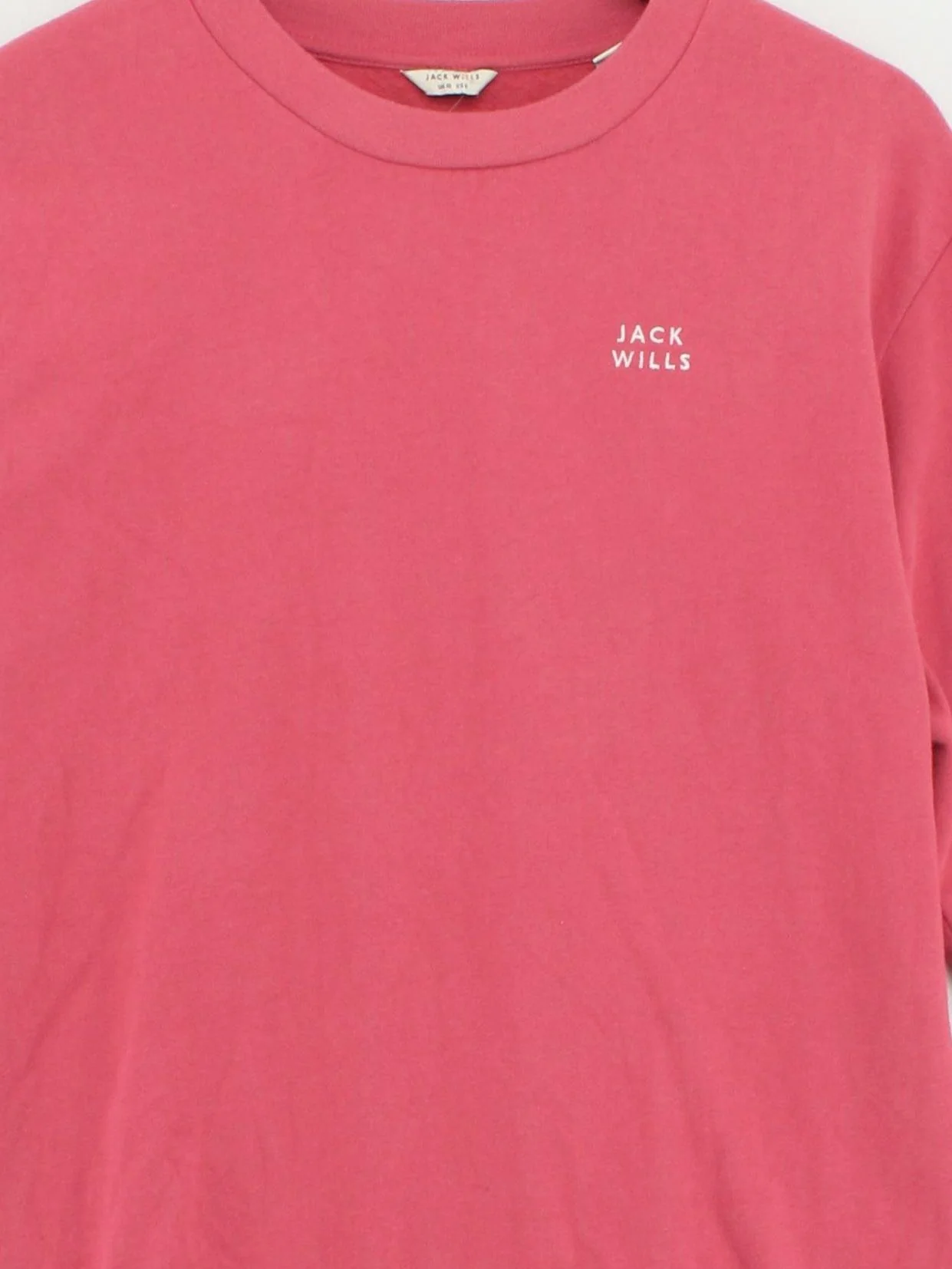 Jack Wills Women's Hoodie UK 10 Pink Cotton with Polyester Pullover - Image 3