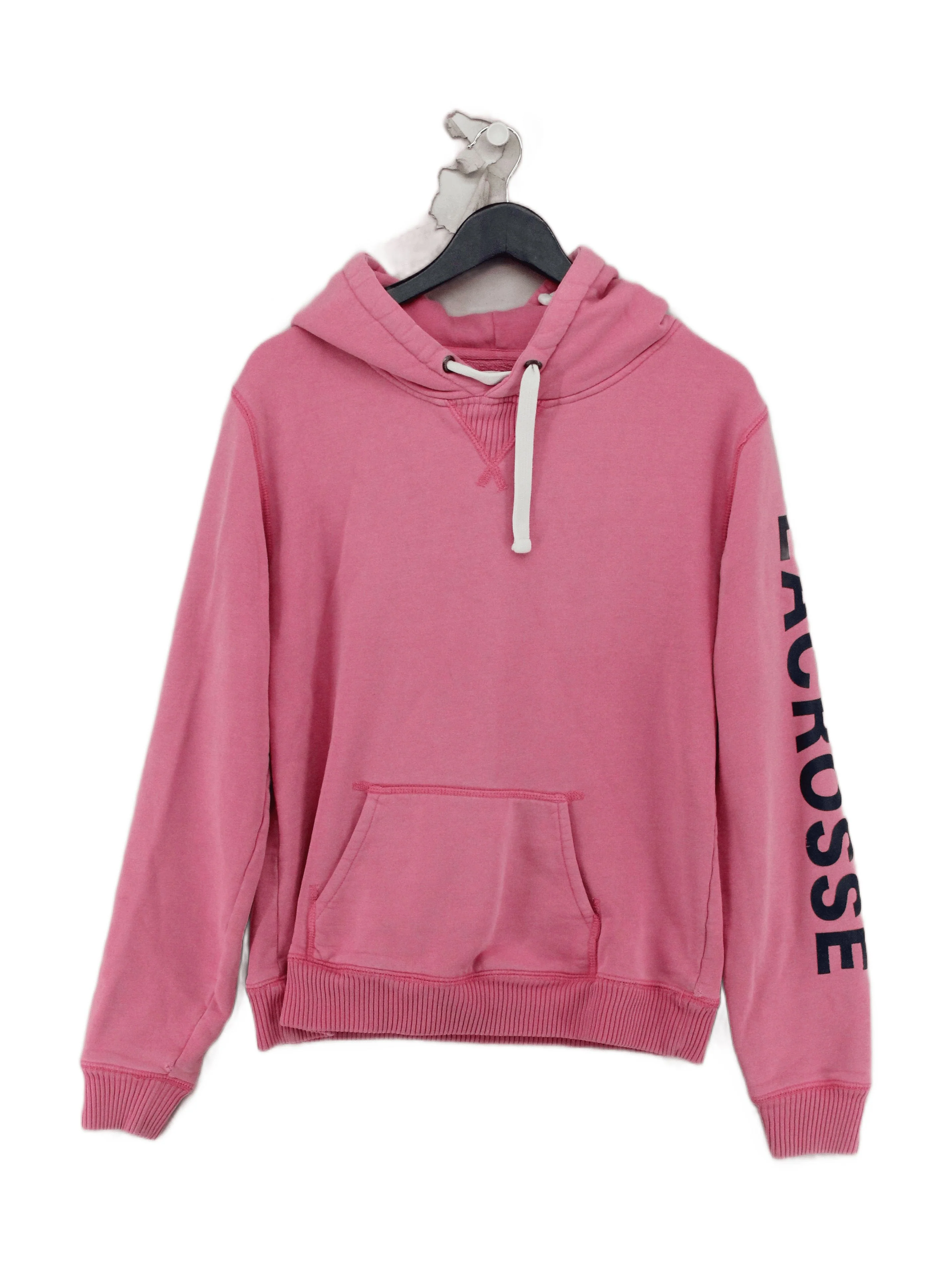 Jack Wills Women's Hoodie UK 14 Pink Graphic 100% Cotton Pullover