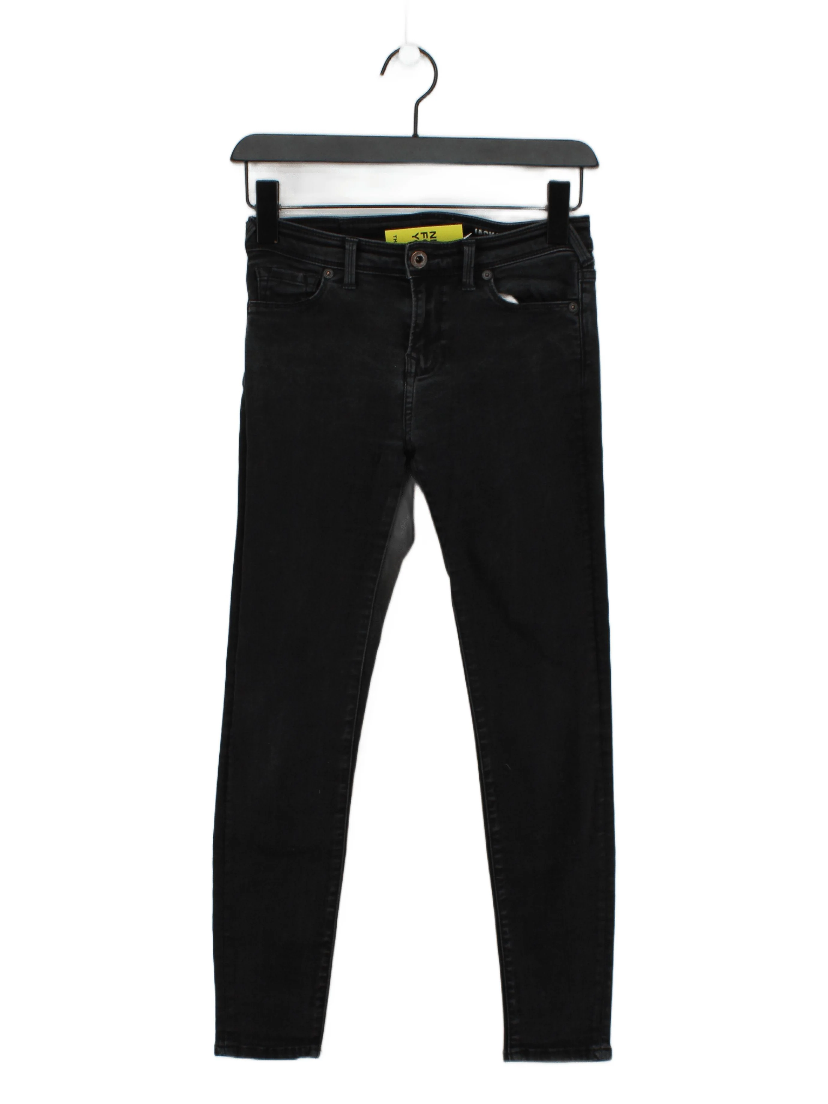 Jack Wills Women's Jeans W 27 in Black Cotton with Polyester, Elastane Skinny