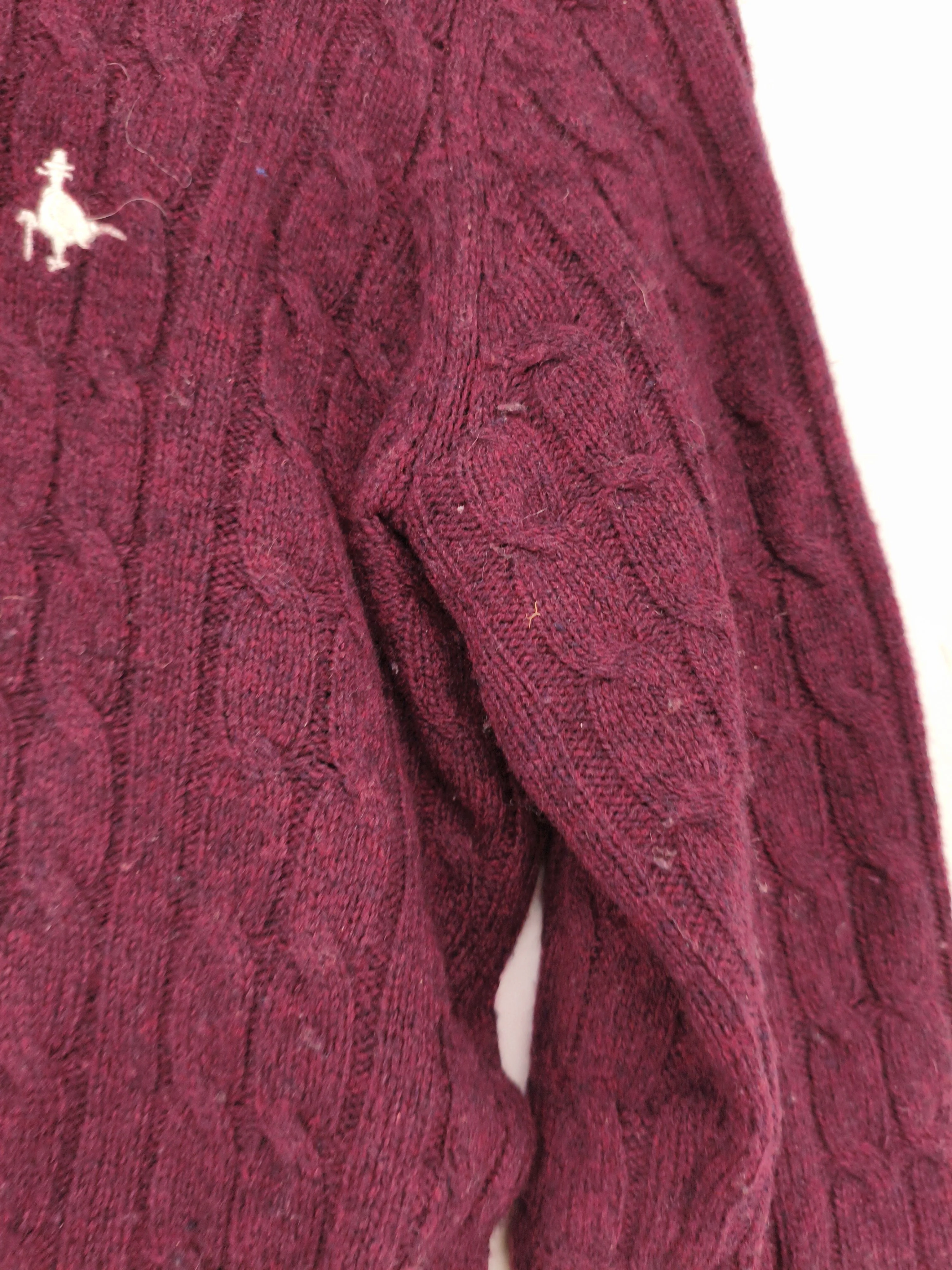 Jack Wills Women's Jumper UK 6 Red 100% Wool Crew Neck Pullover - Image 5