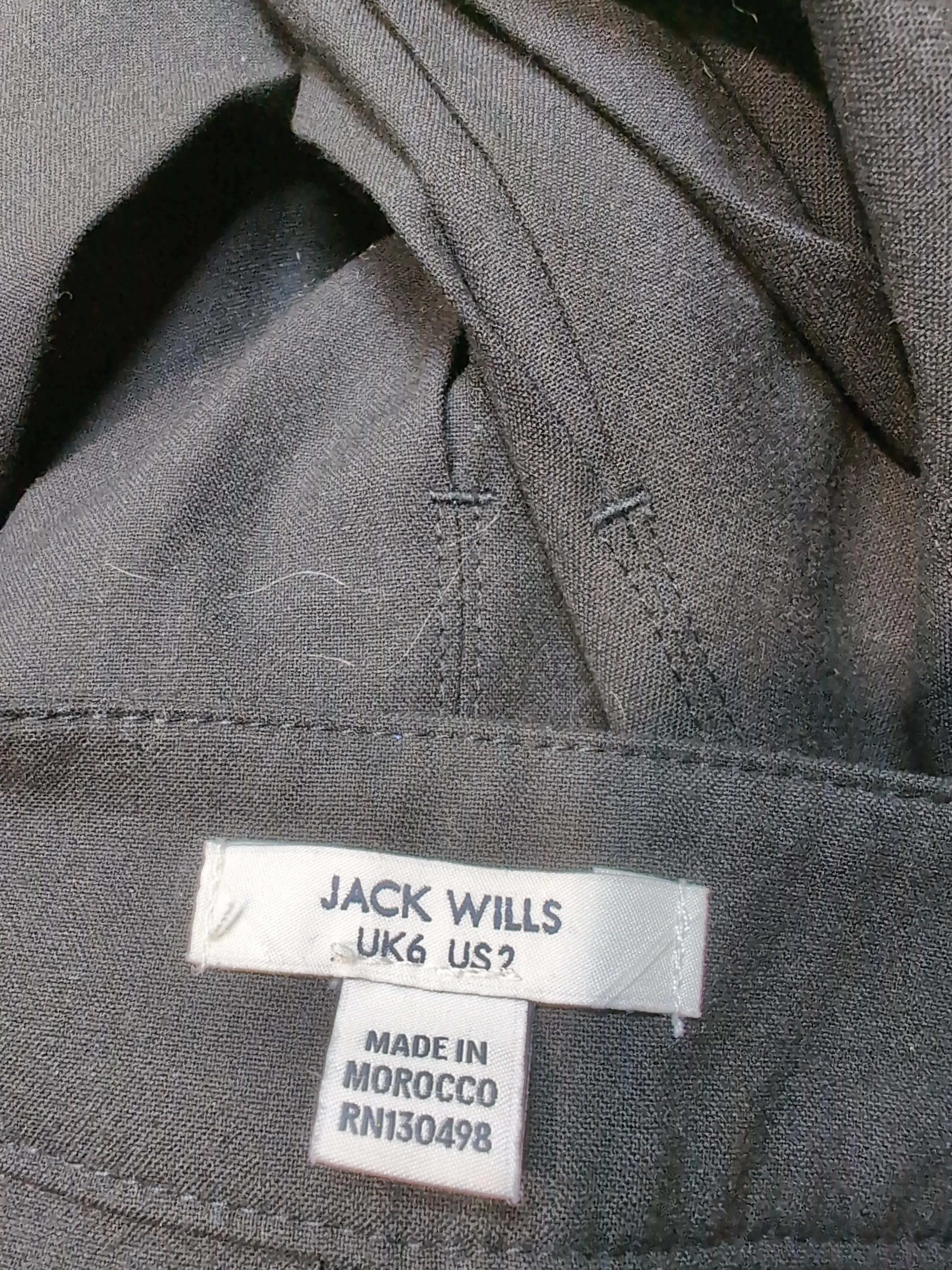 Jack Wills Women's Mini Skirt UK 6 Black Polyester with Viscose, Elastane Mini - Image 6