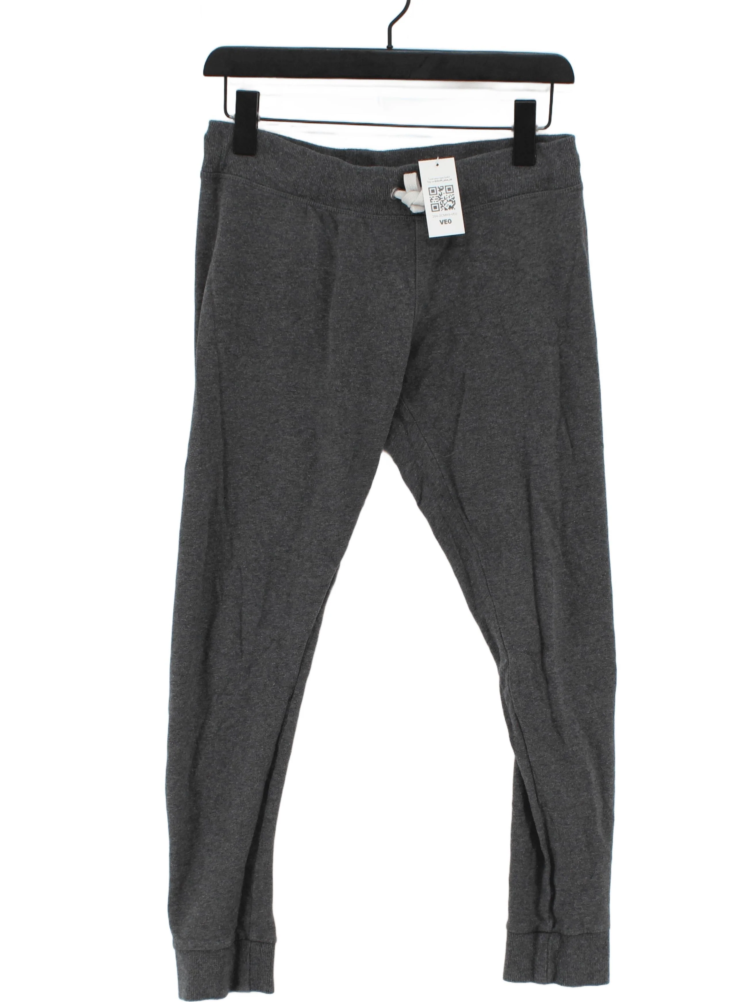Jack Wills Women's Sports Bottoms UK 12 Grey Cotton with Elastane Sweatpants