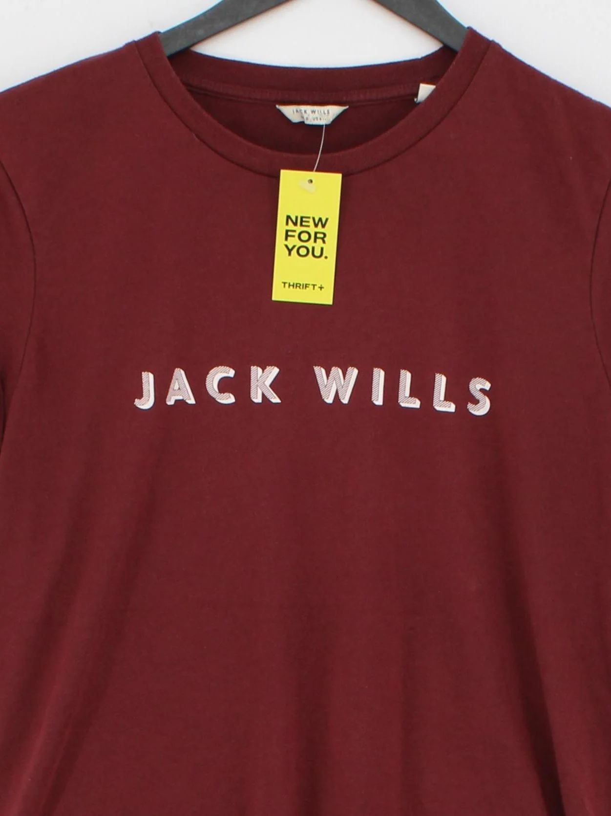 Jack Wills Women's T-Shirt UK 8 Red Cotton with Polyester Basic - Image 3