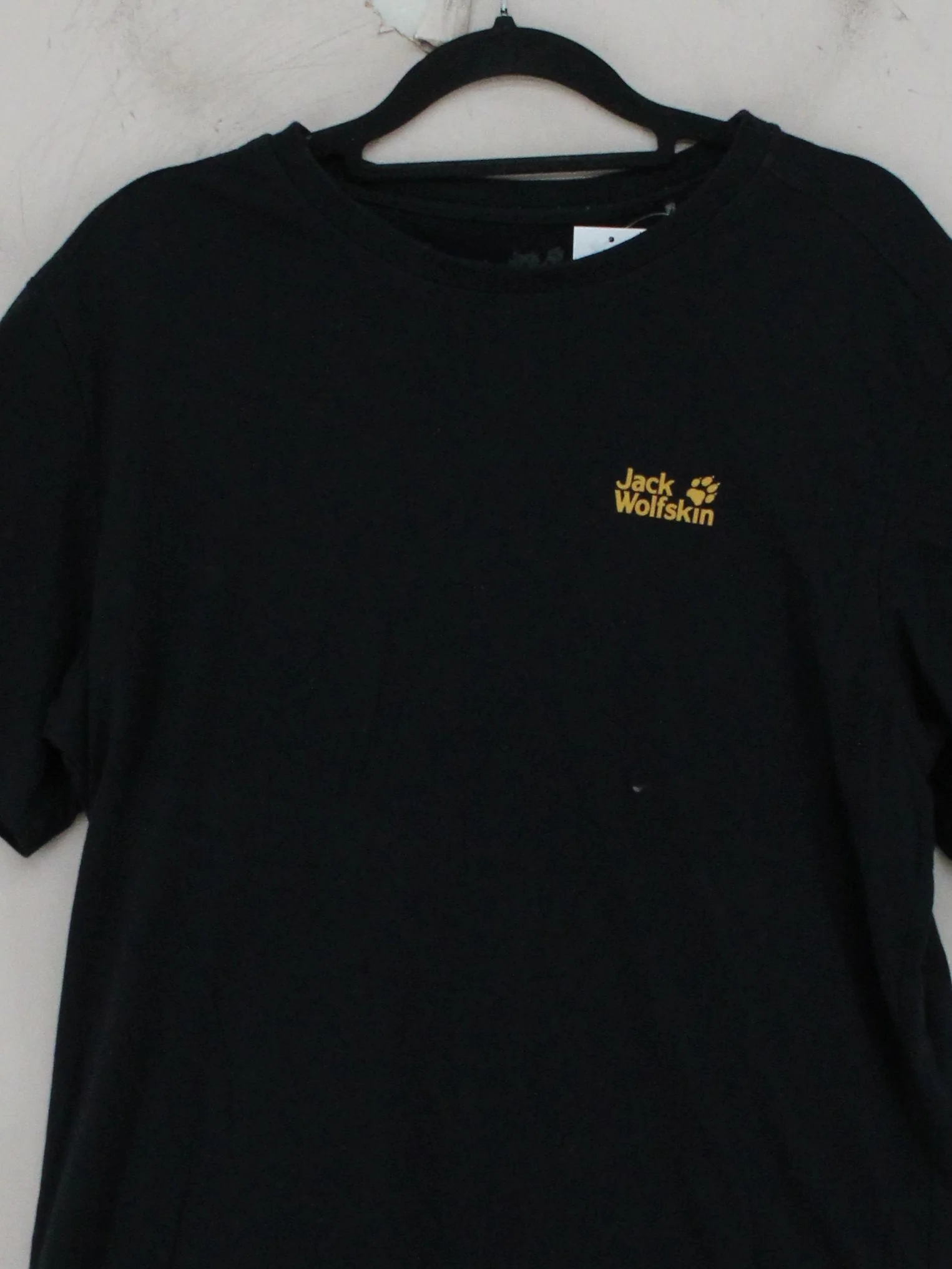 Jack Wolfskin Men's T-Shirt M Black Cotton with Polyester Basic - Image 3