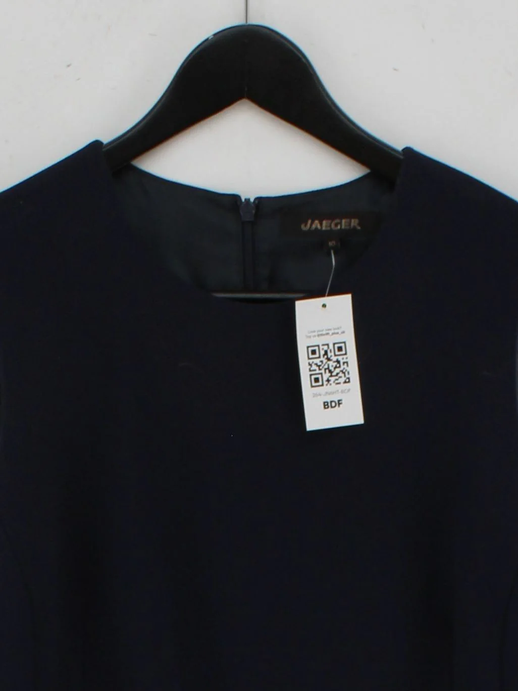 Jaeger Bodycon Midi Dress UK10 in Blue - Image 3
