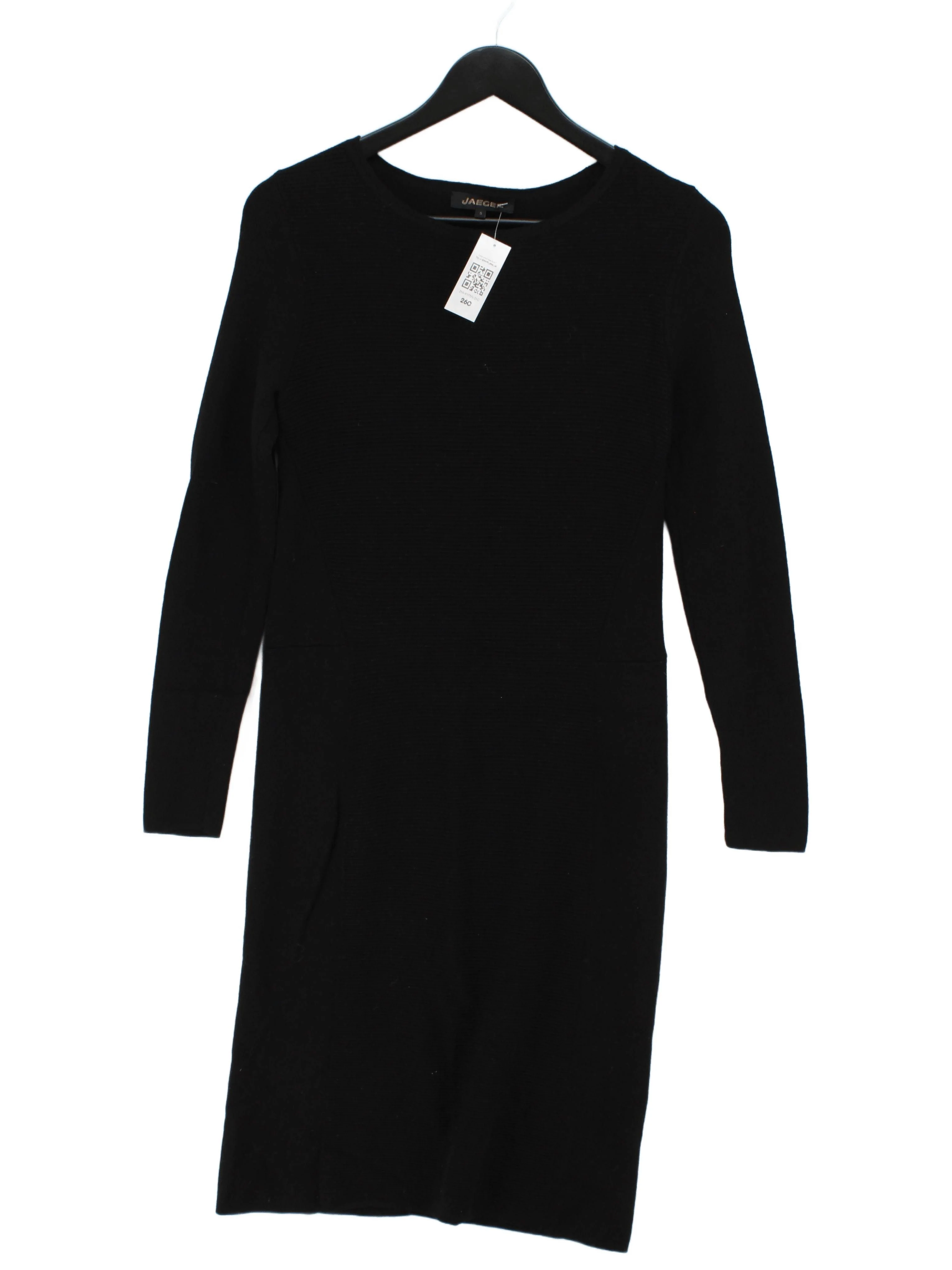 Jaeger Jumper Midi Dress S in Black